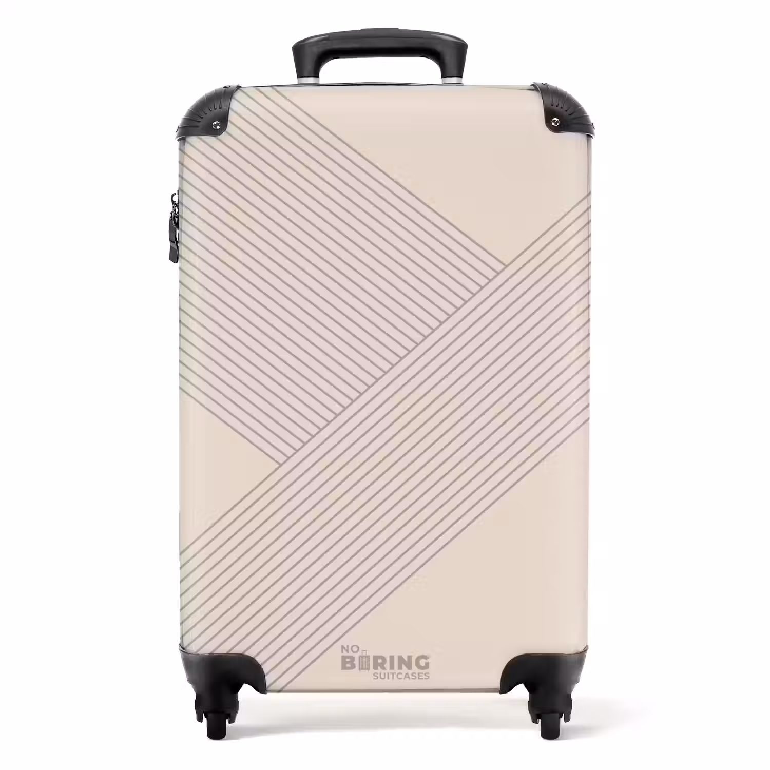Minimal - Kruisende lijnen op NBS - Handbagage koffer - Unisex middel -productfoto_recht