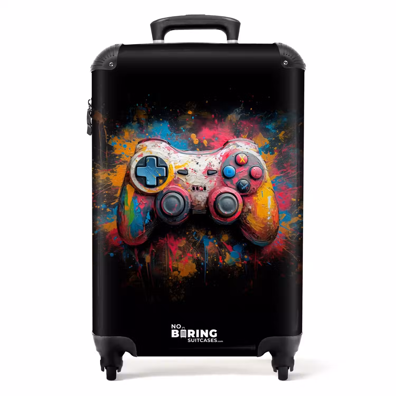 Game controller bedekt met verf NBS - Handbagage koffer - Volwassenen Unisex middel -productfoto_recht