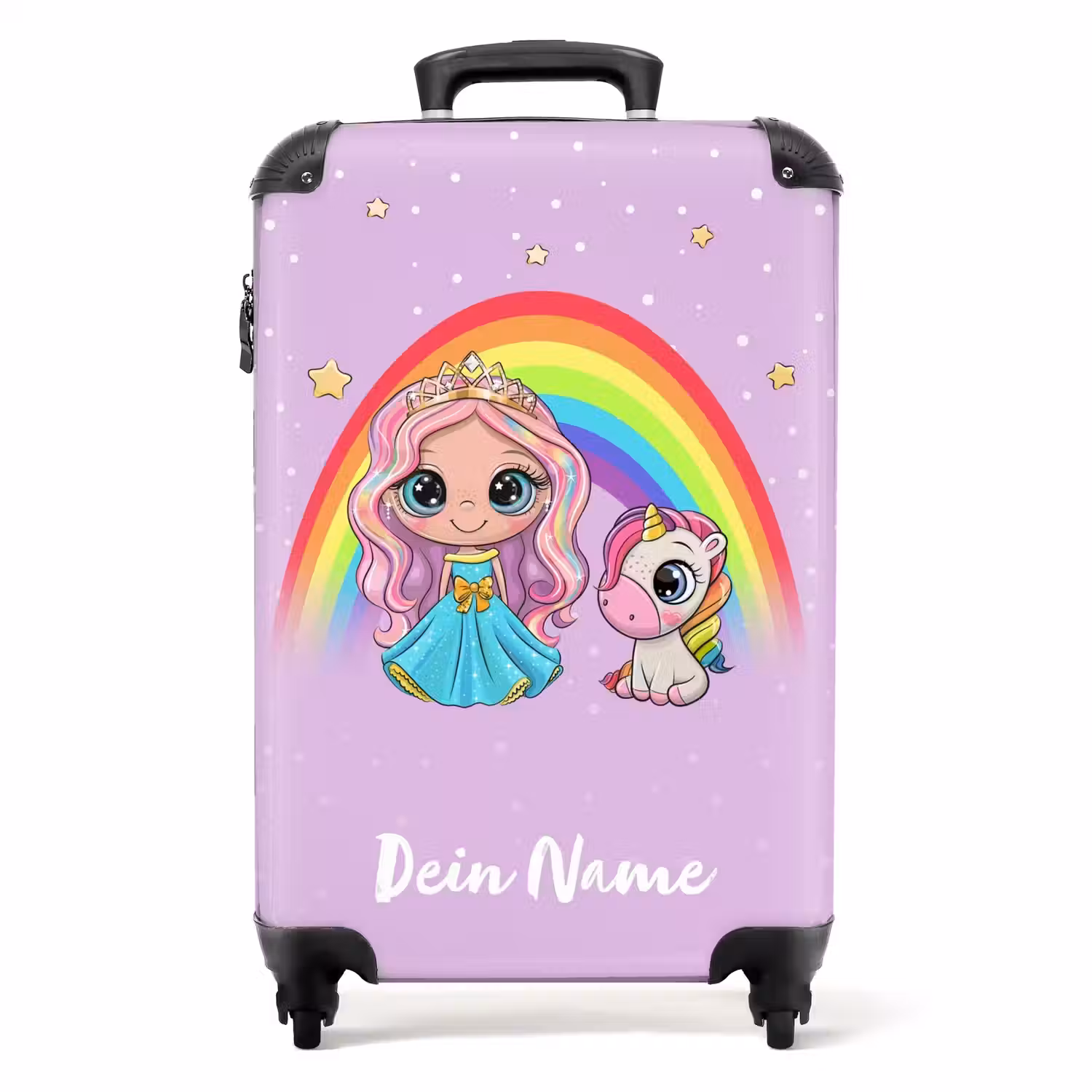 Elza eenhoornprinses NBS - Handbagage koffer - Kinderen Unisex middel -productfoto_recht