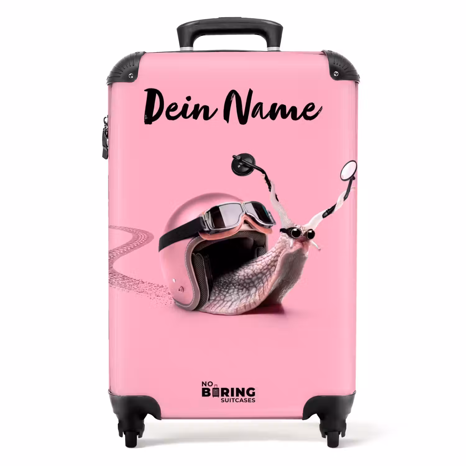 Escar-Go - Roze NBS - Handbagage koffer - Kinderen Unisex middel -productfoto_recht