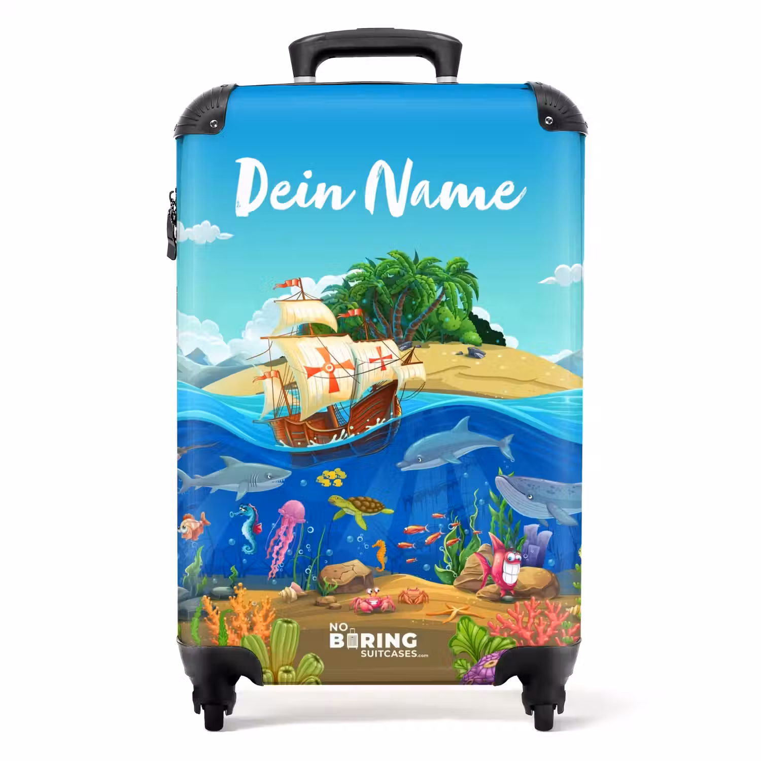 Koraalkaper NBS - Handbagage koffer - Kinderen Unisex middel -productfoto_recht