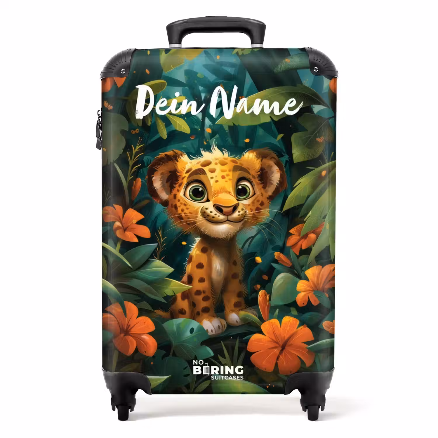 Liam luipaardje NBS - Handbagage koffer - Kinderen Unisex middel -productfoto_recht