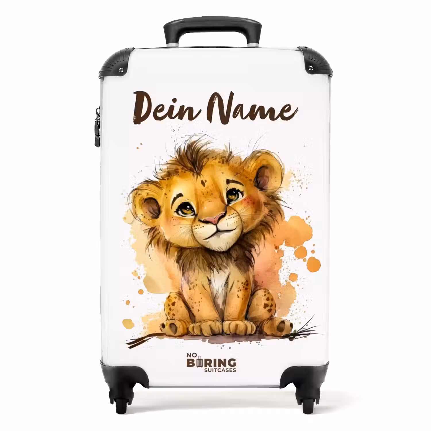 Lio leeuwtje NBS - Handbagage koffer - Kinderen Unisex middel -productfoto_recht