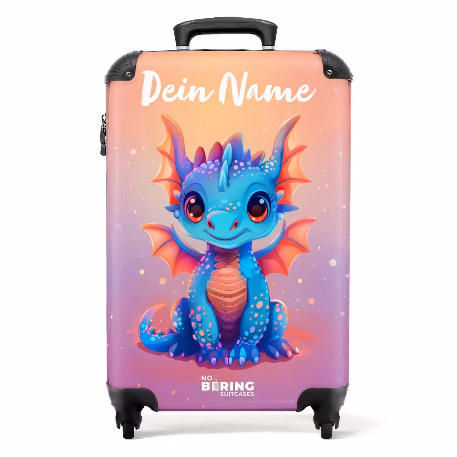 Schattige baby draak NBS - Handbagage koffer - Kinderen Unisex middel -productfoto_recht