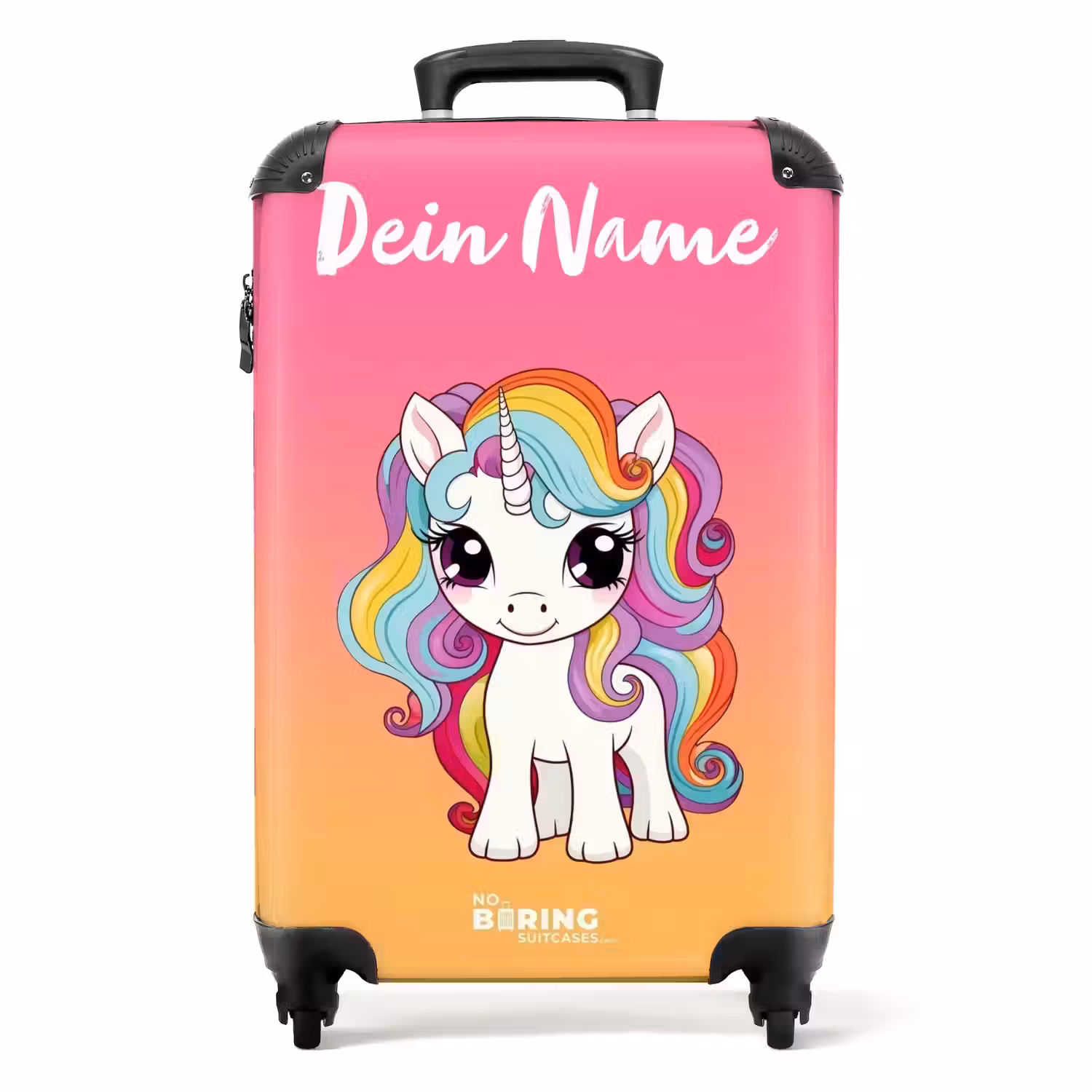 Regenboograkkertje NBS - Handbagage koffer - Kinderen Unisex middel -productfoto_recht