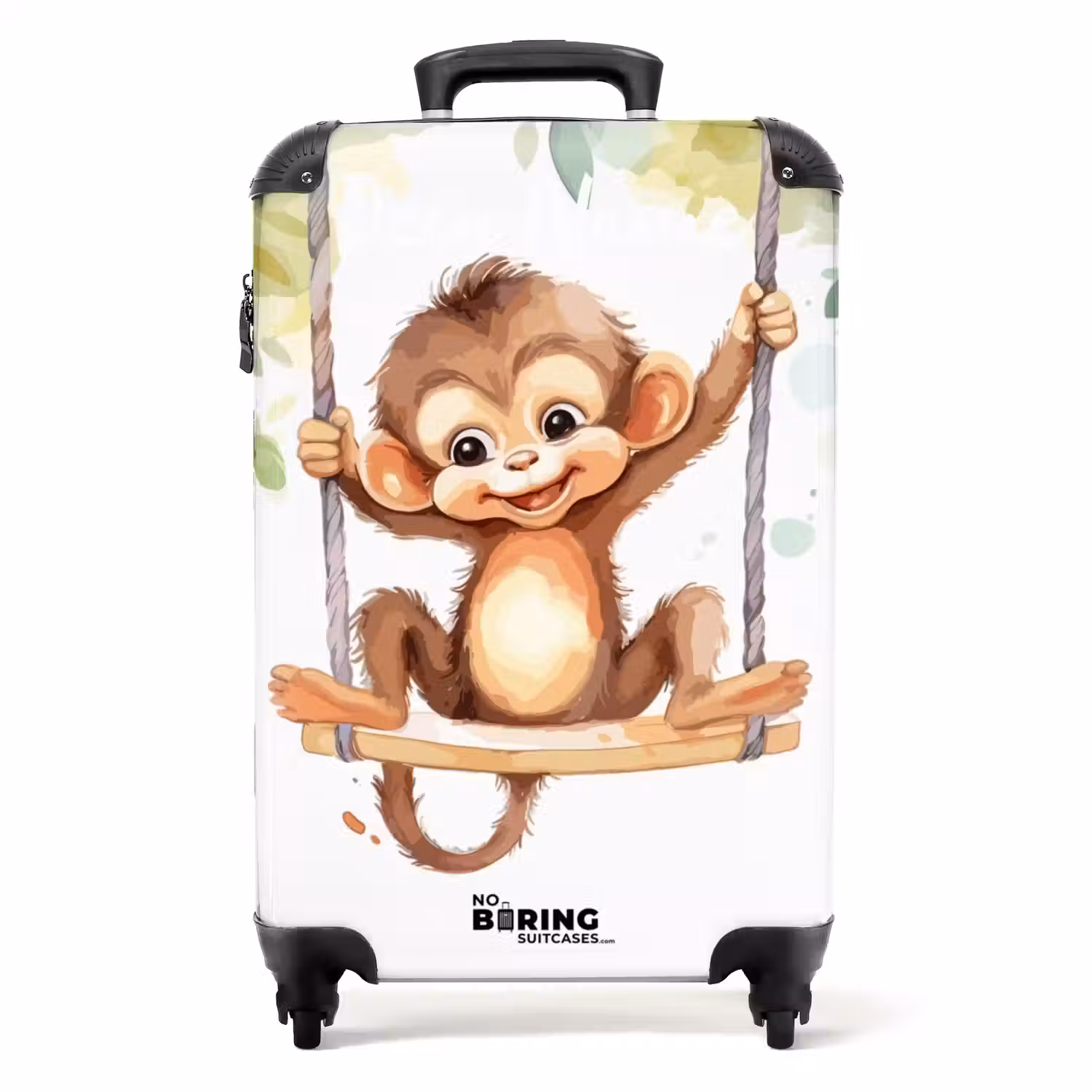 Schommelende grote aap NBS - Handbagage koffer - Kinderen Unisex middel -productfoto_recht