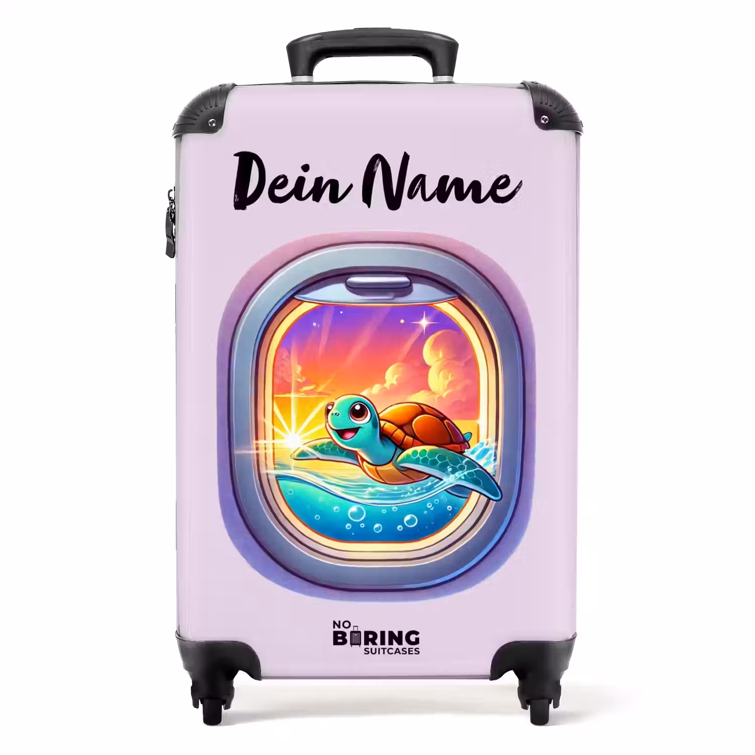 Sunset schildpad NBS - Handbagage koffer - Kinderen Unisex middel -productfoto_recht