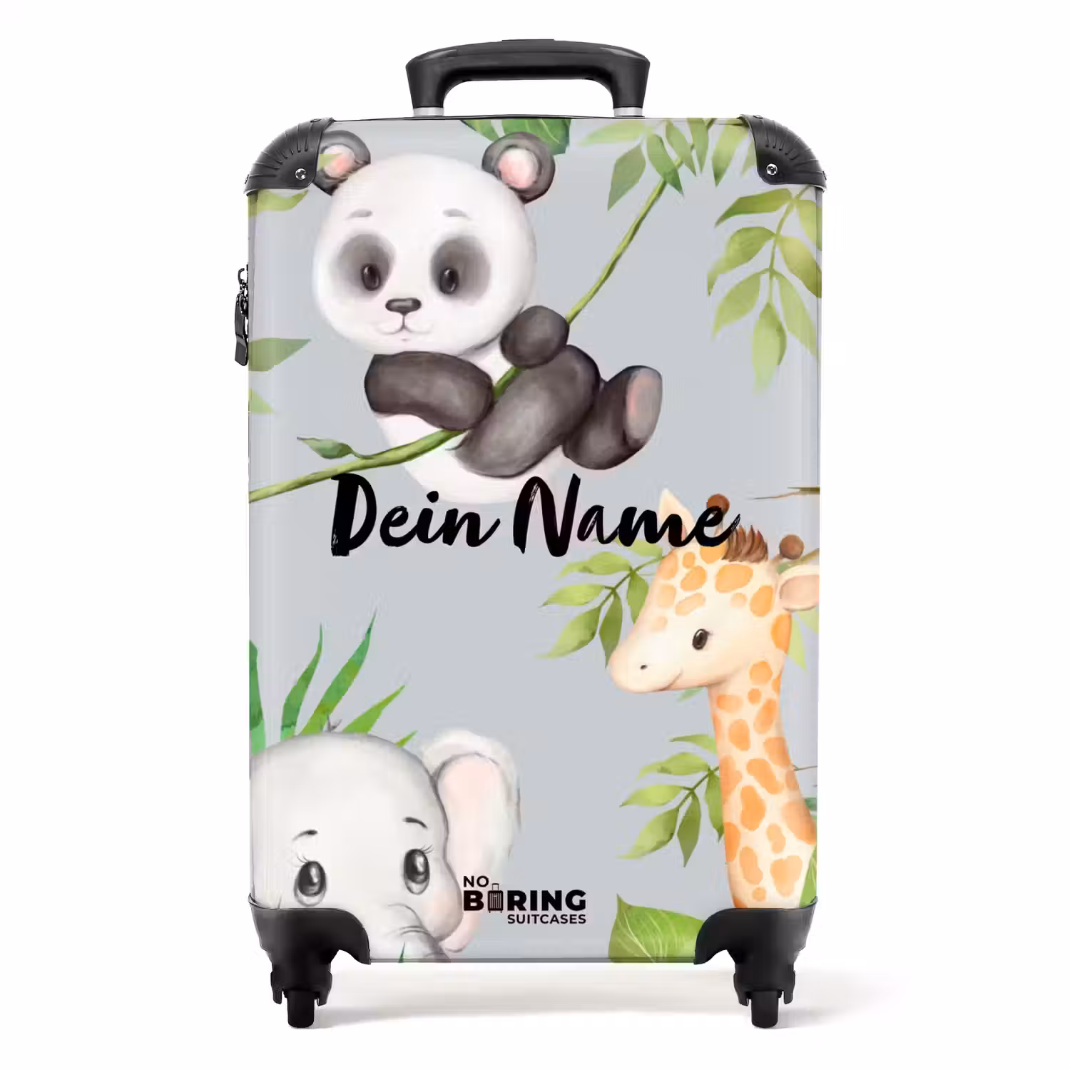 Diertjes in de jungle NBS - Handbagage koffer - Kinderen Unisex middel -productfoto_recht