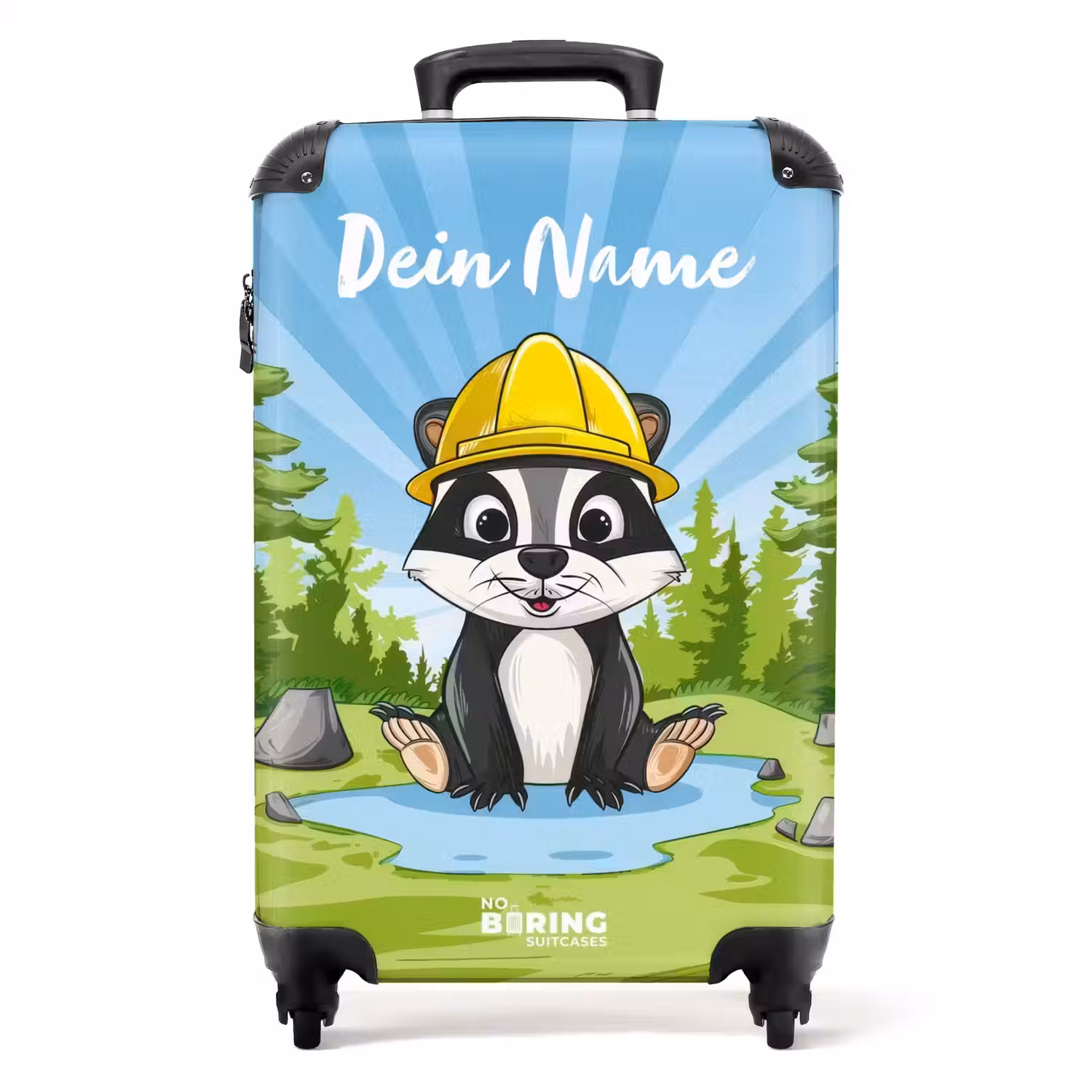 Wally werkbeer NBS - Handbagage koffer - Kinderen Unisex middel -productfoto_recht