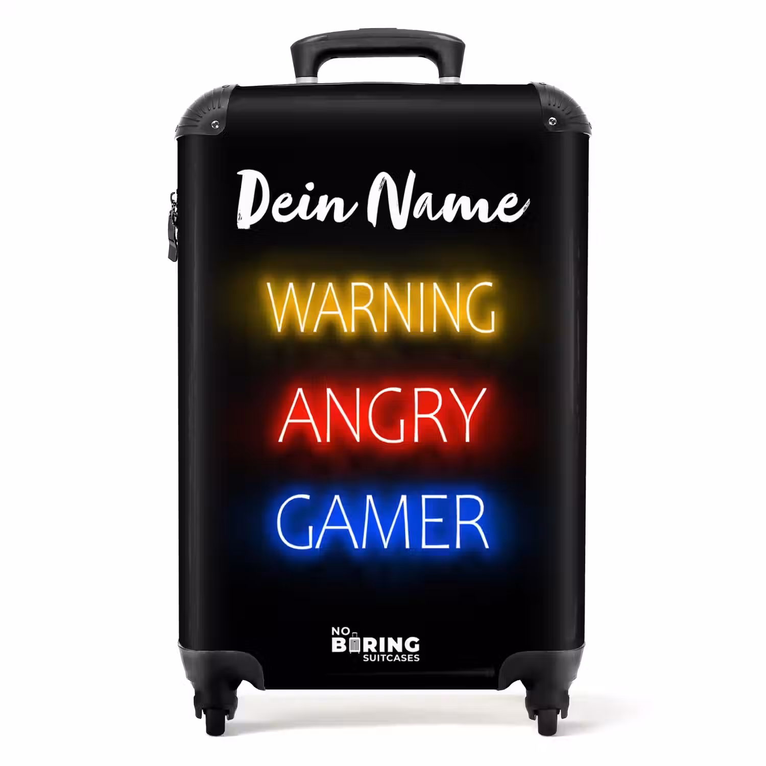 Warning Angry Gamer NBS - Handbagage koffer - Kinderen Unisex middel -productfoto_recht