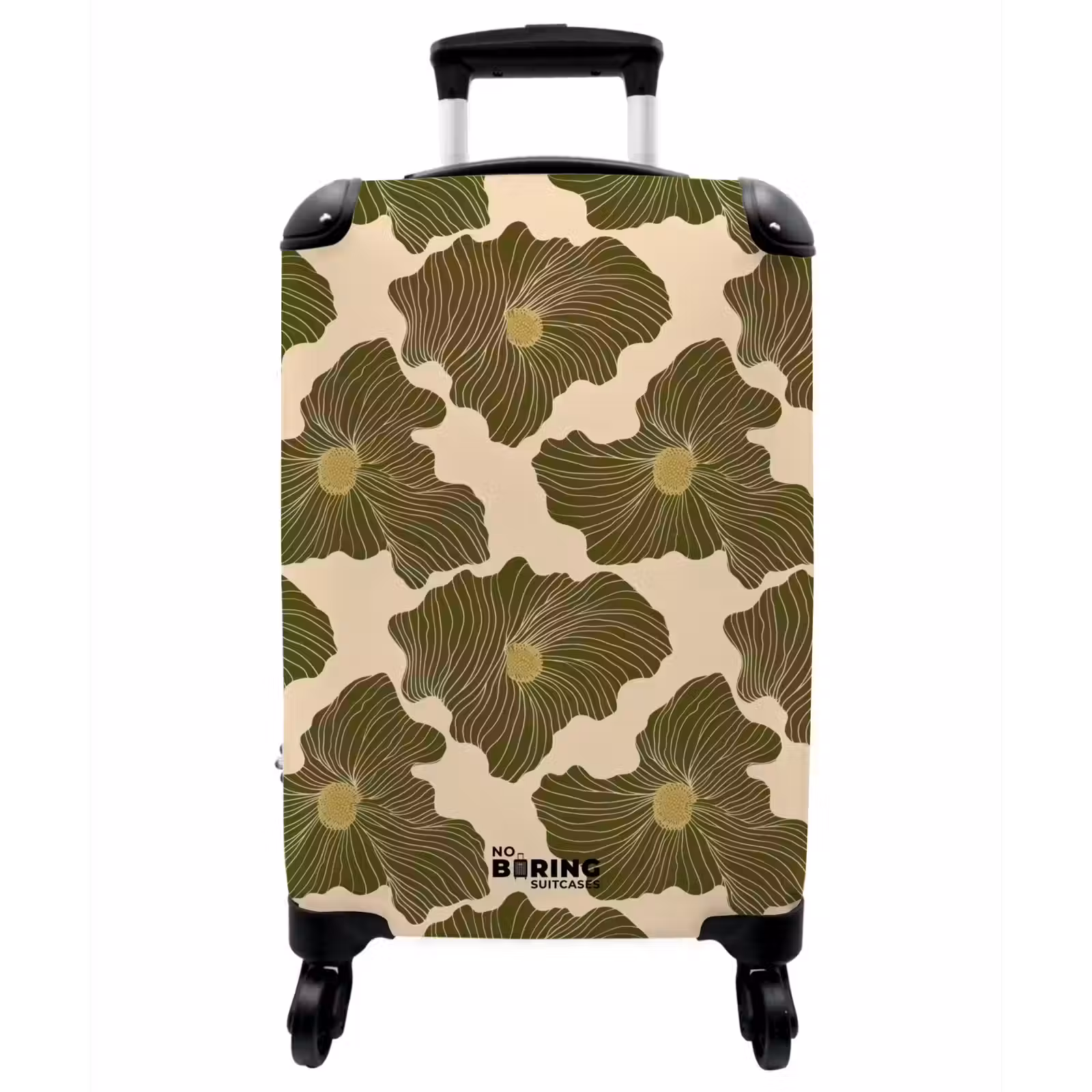 Koffer - Modern – Abstrakt – Grün - Modern - Abstract - Groen NBS - Handbagage koffer - Vrouwen middel