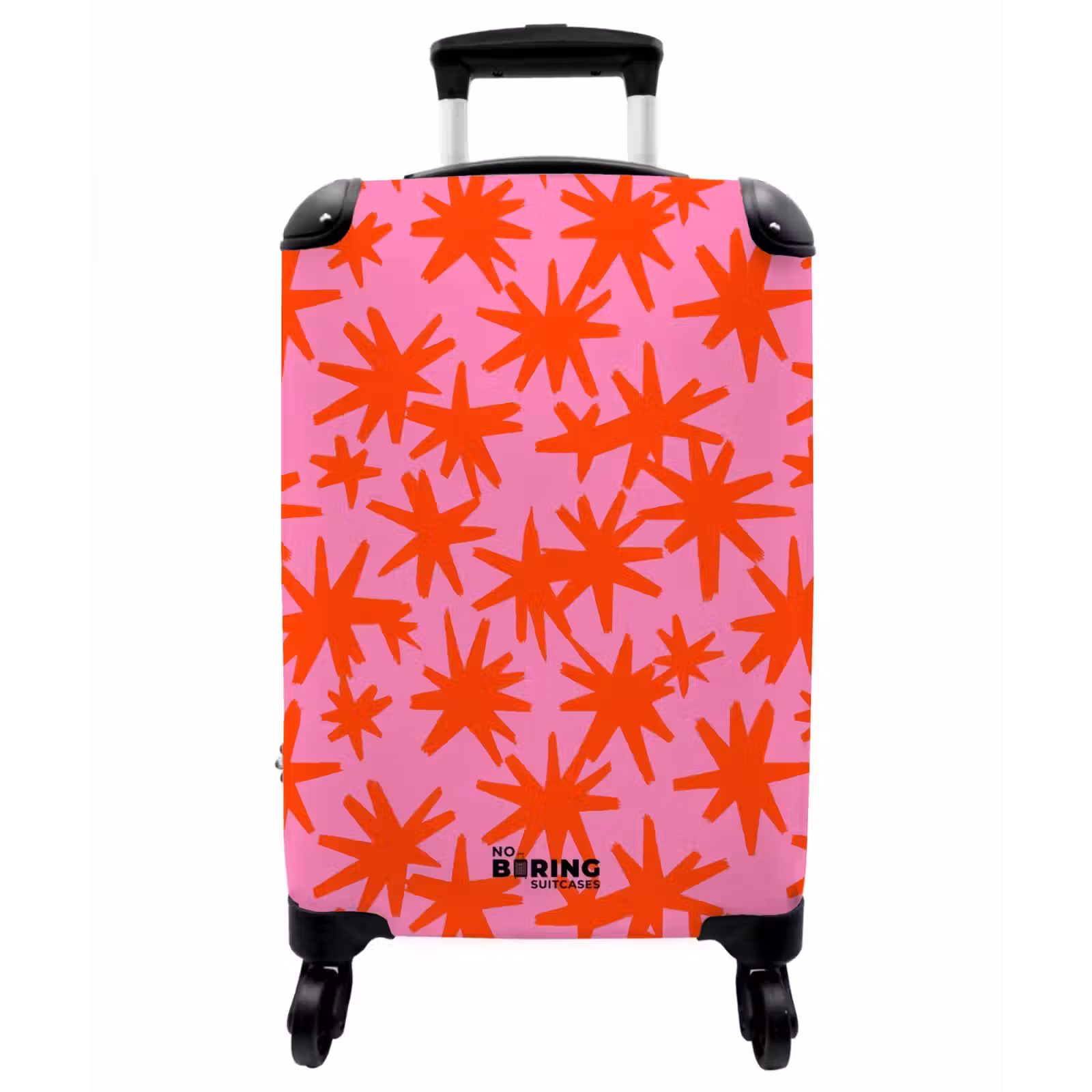 Koffer - Modern – Sterne – Rosa - Modern - Sterren - Roze NBS - Handbagage koffer - Vrouwen middel