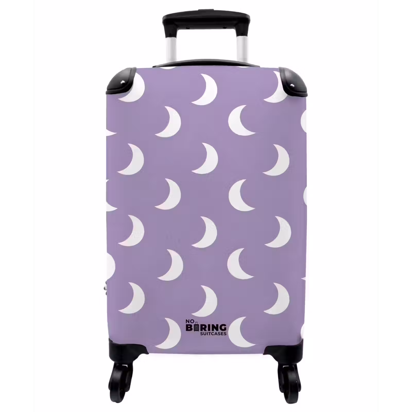 Koffer - Monde – Muster – Lila - Manen - Patroon - Paars NBS - Handbagage koffer - Vrouwen middel