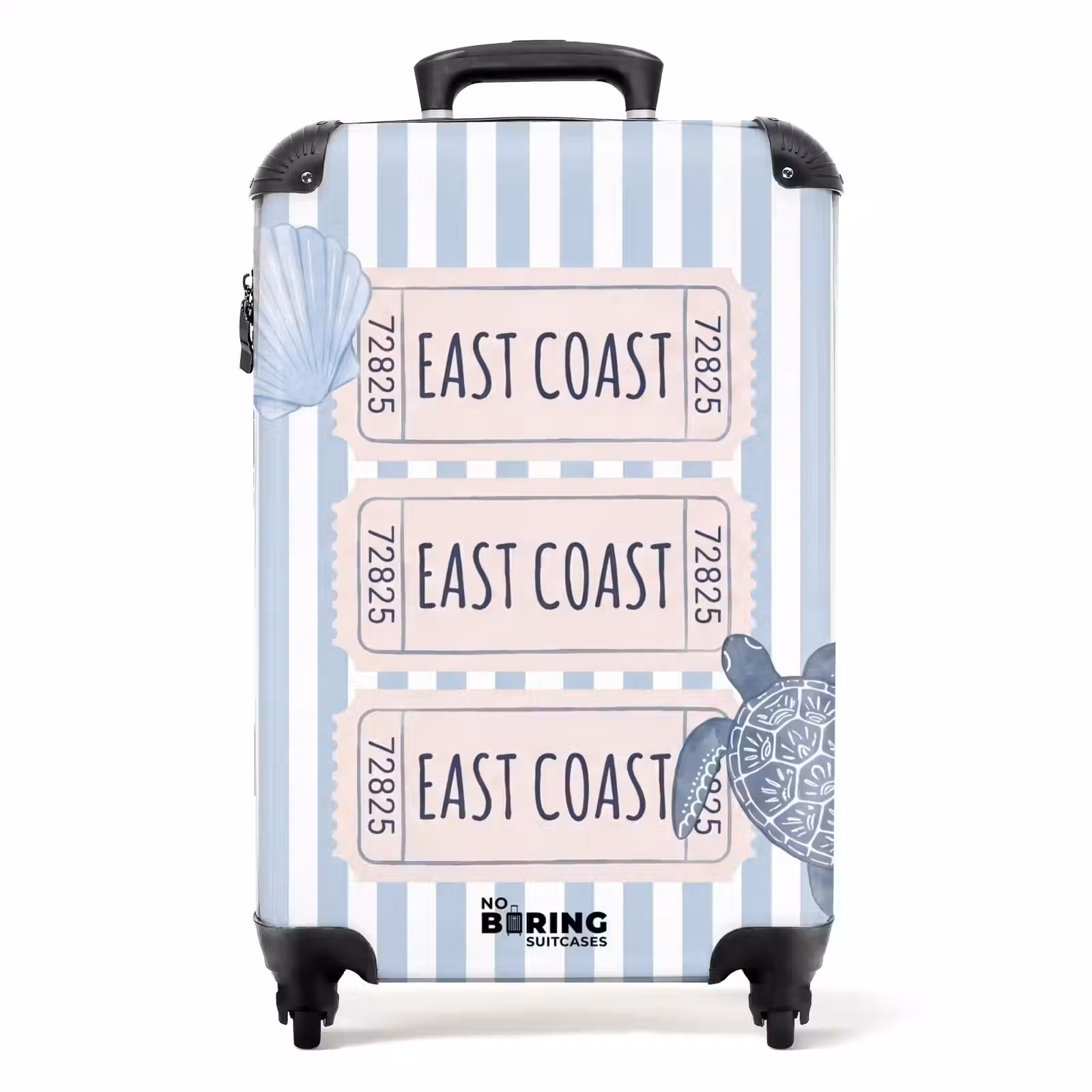 Koffer - Muschel – Ozean – Küste – Blau – Illustration - Schelp - Oceaan - Kust - Blauw - Illustratie NBS - Handbagage koffer - Volwassenen Unisex middel
