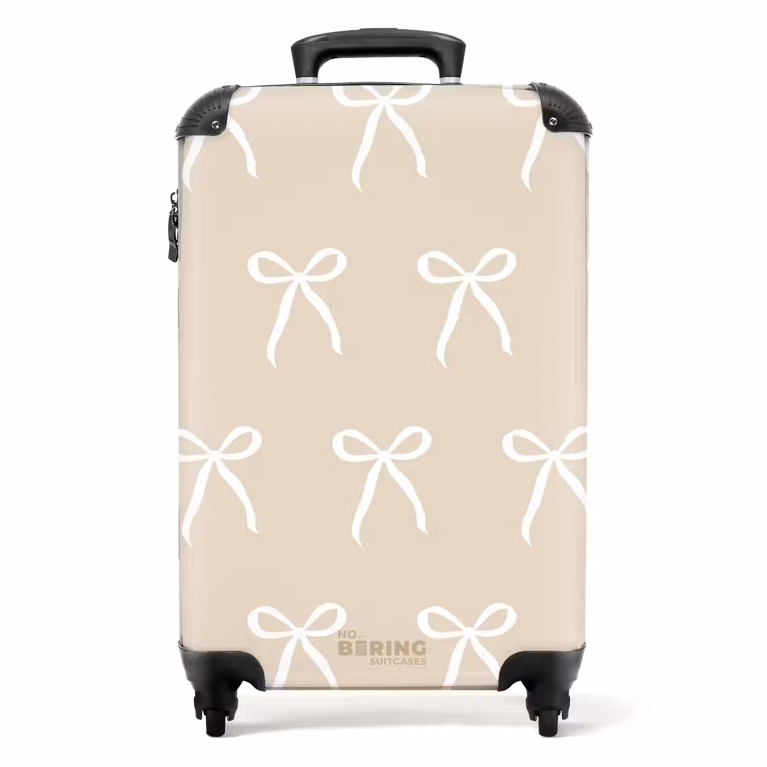 Patroon van strikjes NBS - Handbagage koffer - Unisex middel -productfoto_recht