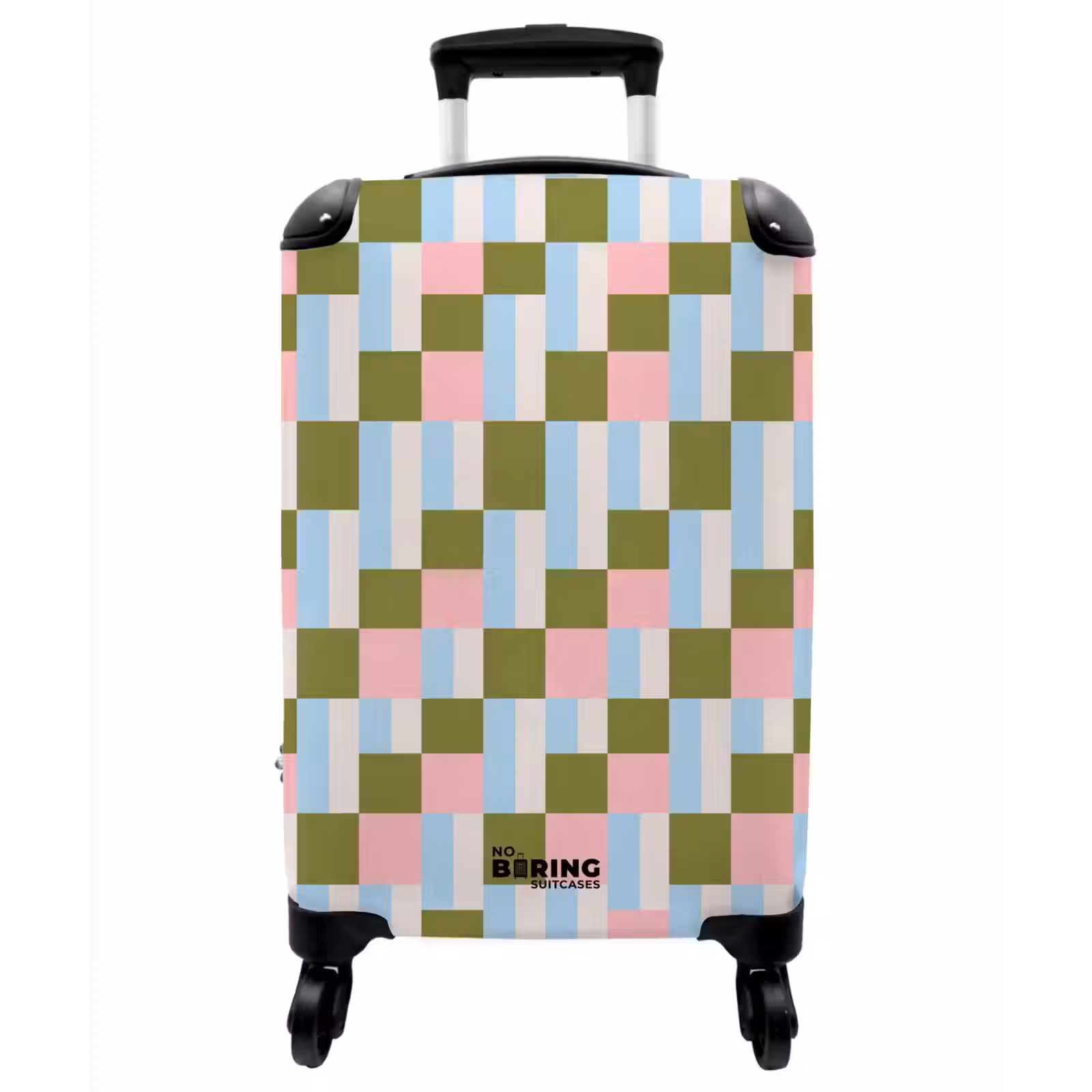 Koffer - Muster – Geometrisch – Abstrakt – Farbenfroh – Modern - Patroon - Geometrisch - Abstract - Kleurrijk - Modern NBS - Handbagage koffer - Vrouwen middel