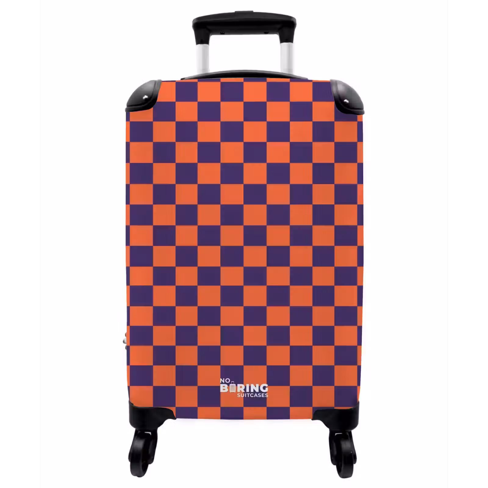 Koffer - Muster – Klassisch – Lila - Patroon - Klassiek - Paars NBS - Handbagage koffer - Vrouwen middel