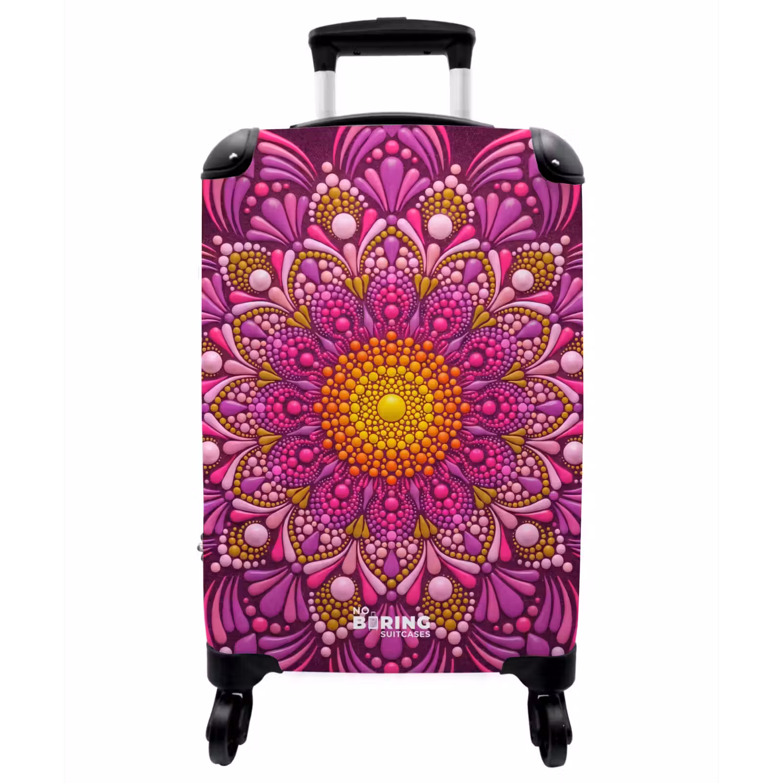 Koffer - Muster – Punkte – Abstrakt – Bunt - Patroon - Stippen - Abstract - Kleurrijk NBS - Handbagage koffer - Vrouwen middel
