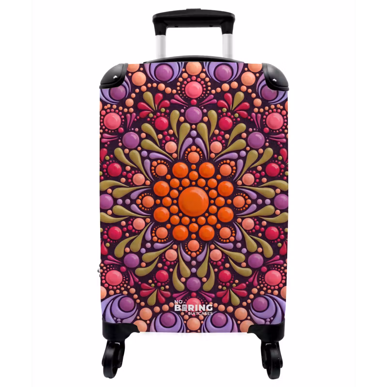 Koffer - Muster – Punkte – Abstrakt – Modern – Farbenfroh - Patroon - Stippen - Abstract - Modern - Kleurrijk NBS - Handbagage koffer - Vrouwen middel