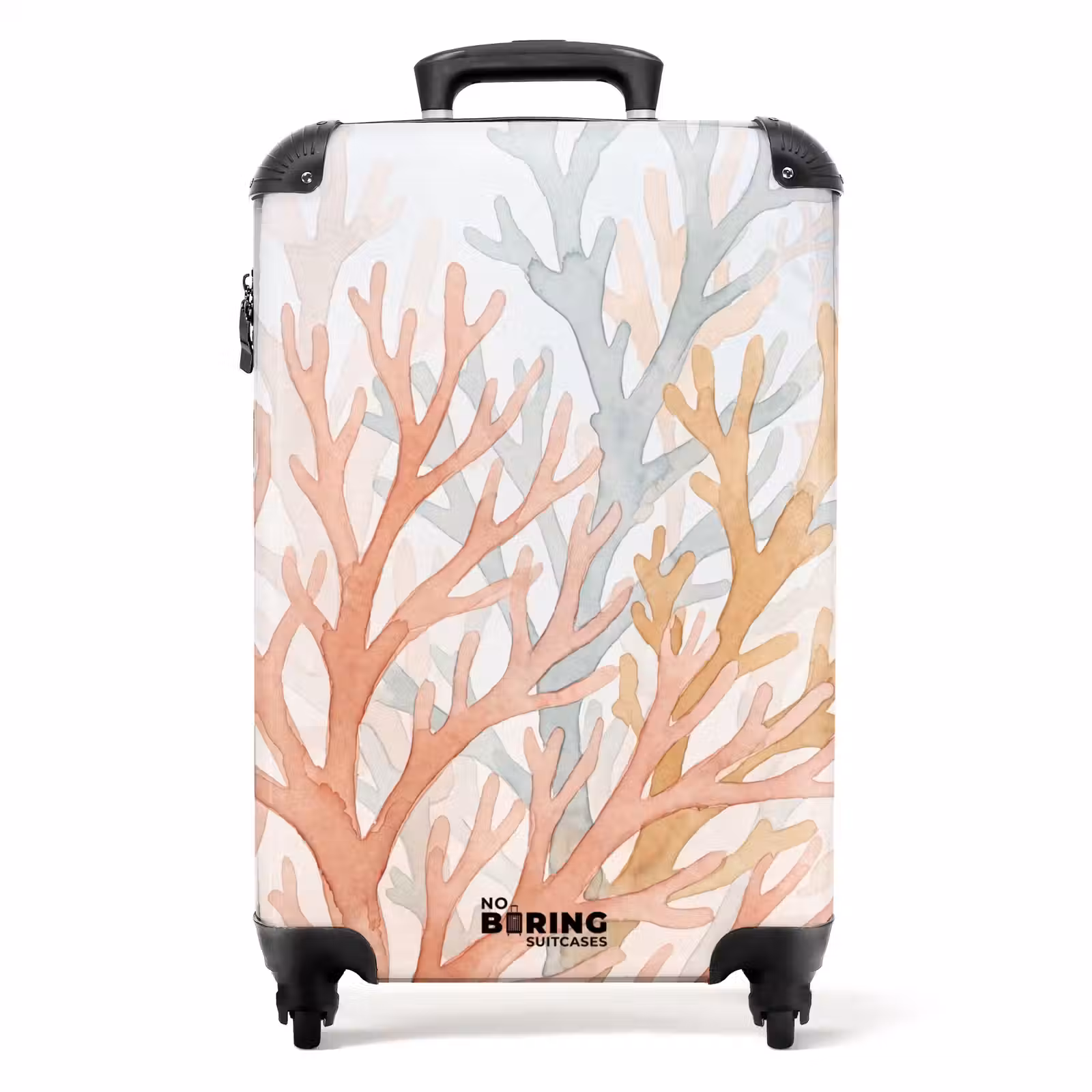 Koffer - Natur – Abstrakt – Aquarell – Organisch – Warm - Natuur - Abstract - Aquarel - Organisch - Warm NBS - Handbagage koffer - Volwassenen Unisex middel