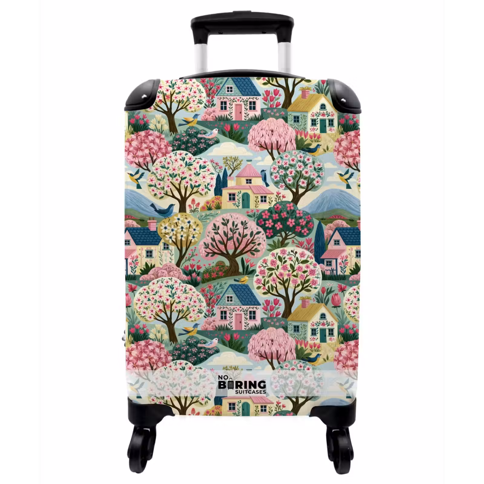 Koffer - Nostalgisch – Idyllisch – Farbenfroh - Nostalgisch - Idyllisch - Kleurrijk NBS - Handbagage koffer - Vrouwen middel
