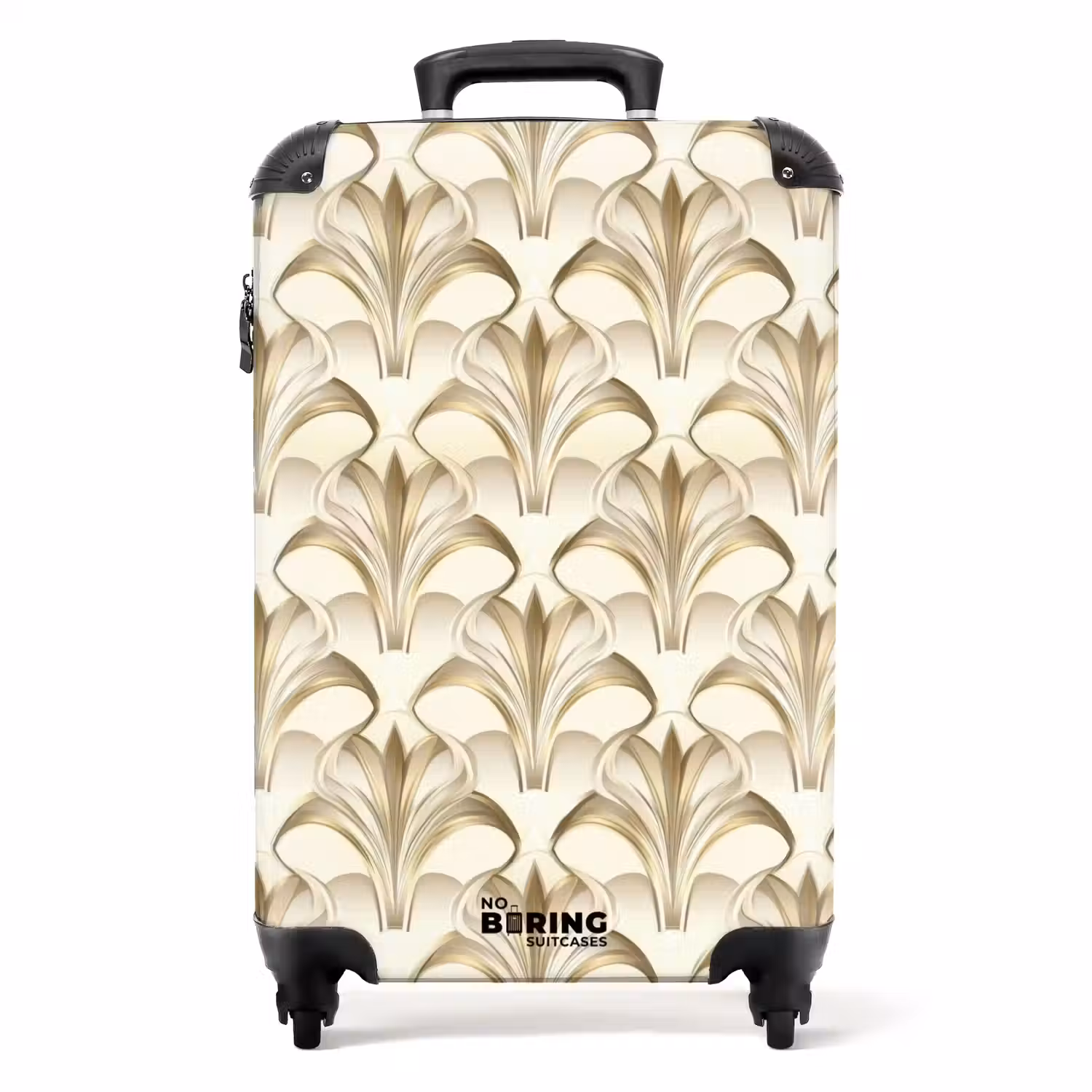 Ornament - Barok - Goud NBS - Handbagage koffer - Volwassenen Unisex middel -productfoto_recht