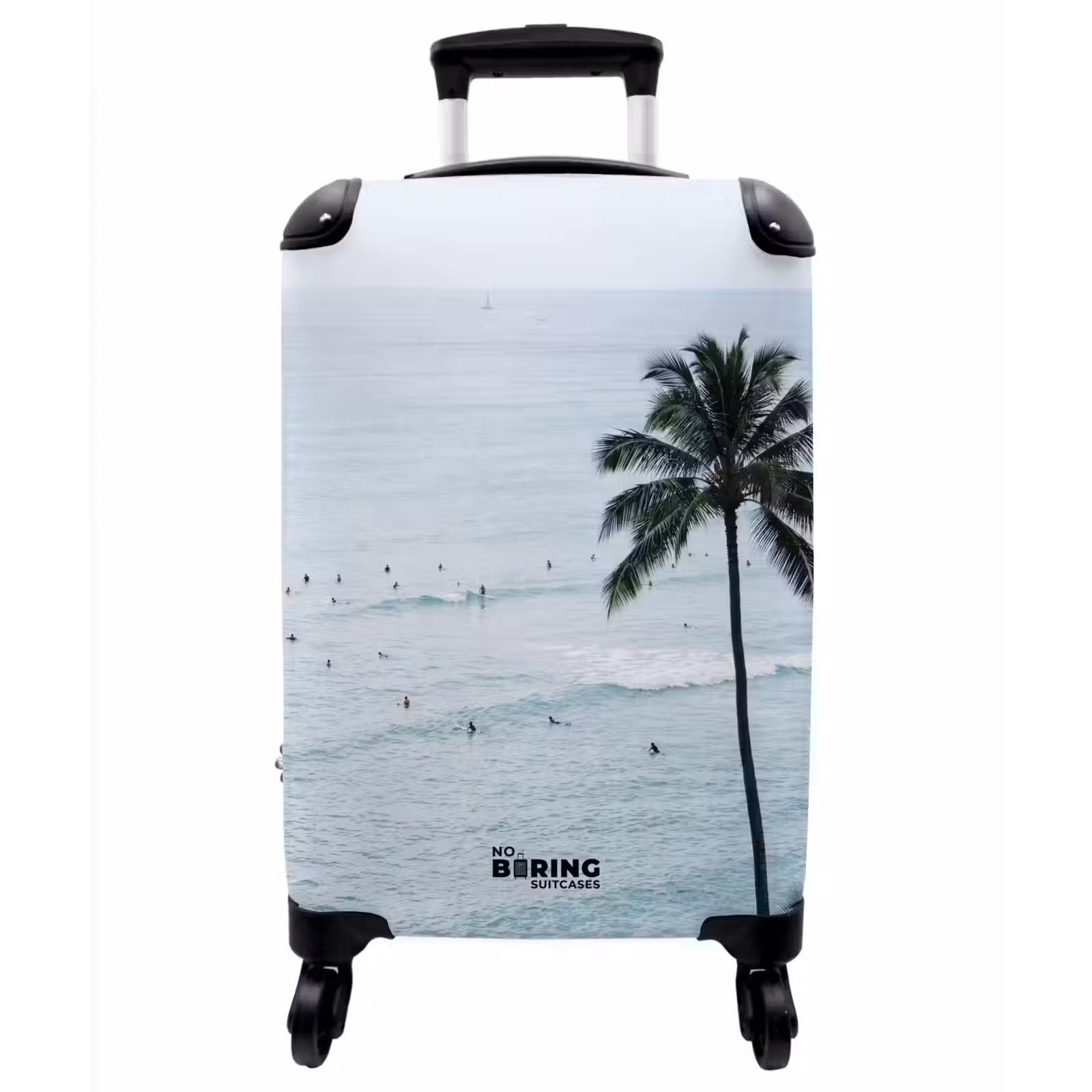 Koffer - Ozean – Palmen – Surfer - Oceaan - Palmbomen - Surfers NBS - Handbagage koffer - Vrouwen middel