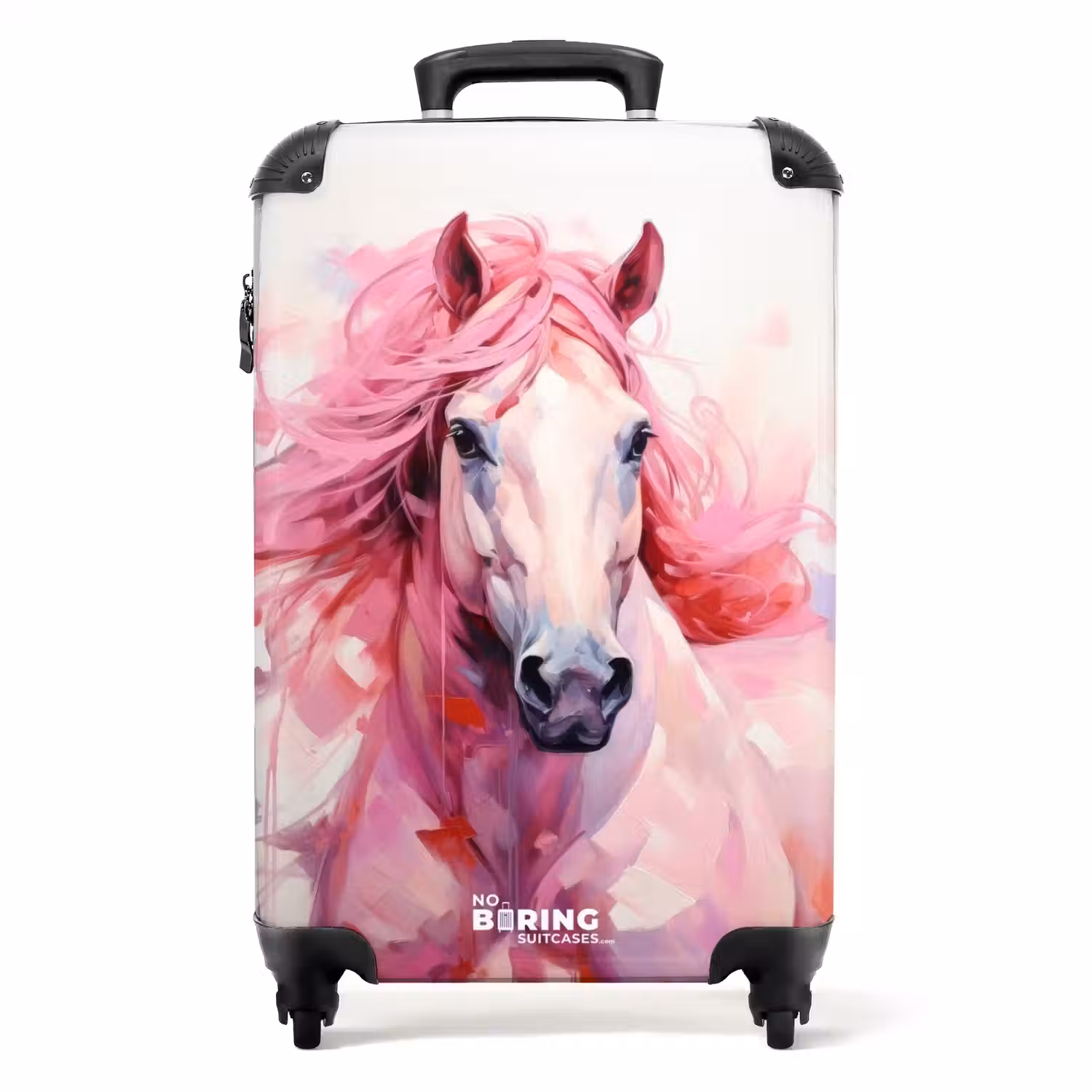 Pastel Praalpaard NBS - Handbagage koffer - Unisex middel -productfoto_recht
