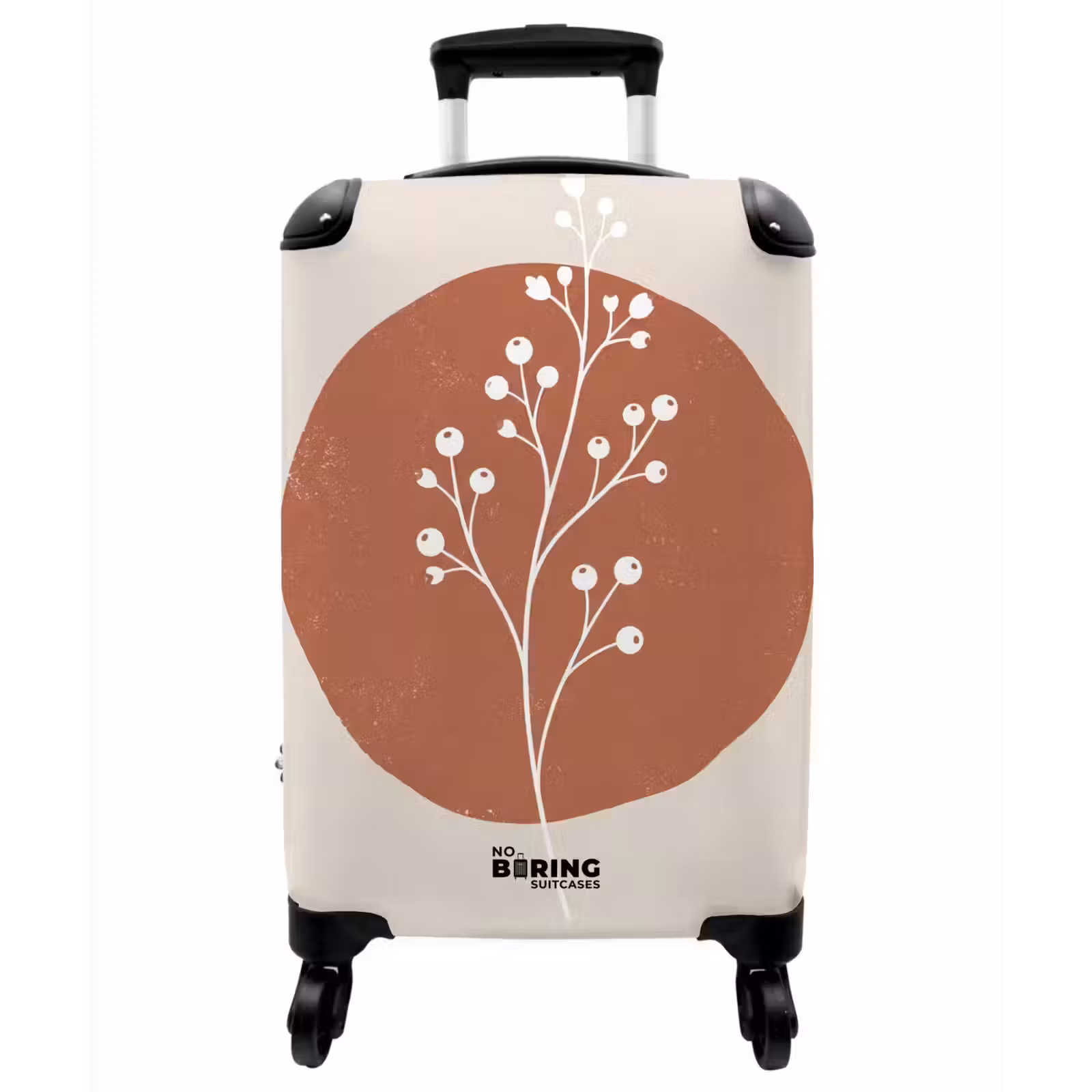 Koffer - Pflanze – Zweig – Abstrakt – Modern – Weiß - Plant - Tak - Abstract - Modern - Wit NBS - Handbagage koffer - Vrouwen middel