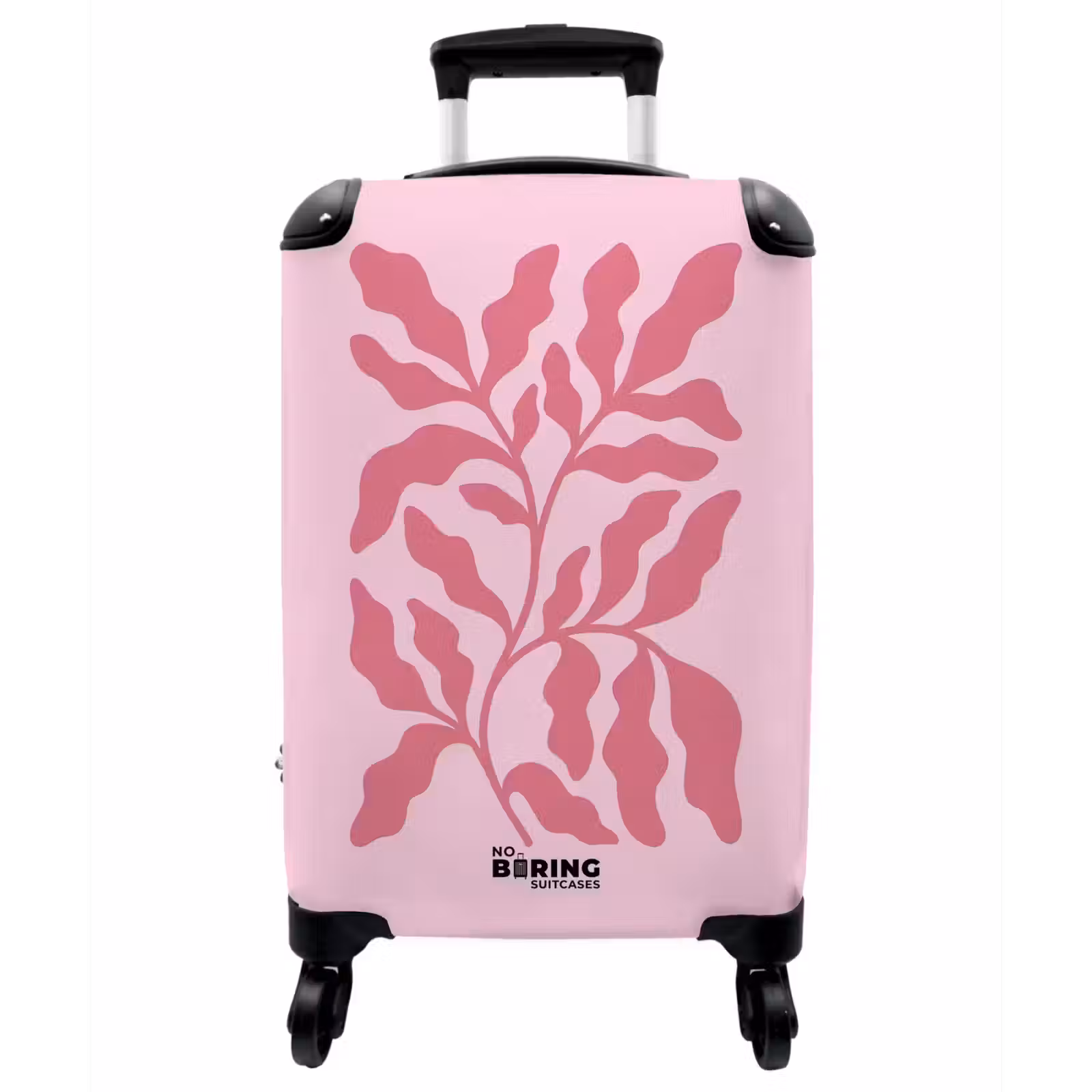 Koffer - Pflanzen – Organisch – Abstrakt – Modern – Rosa - Planten - Organisch - Abstract - Modern - Roze NBS - Handbagage koffer - Vrouwen middel