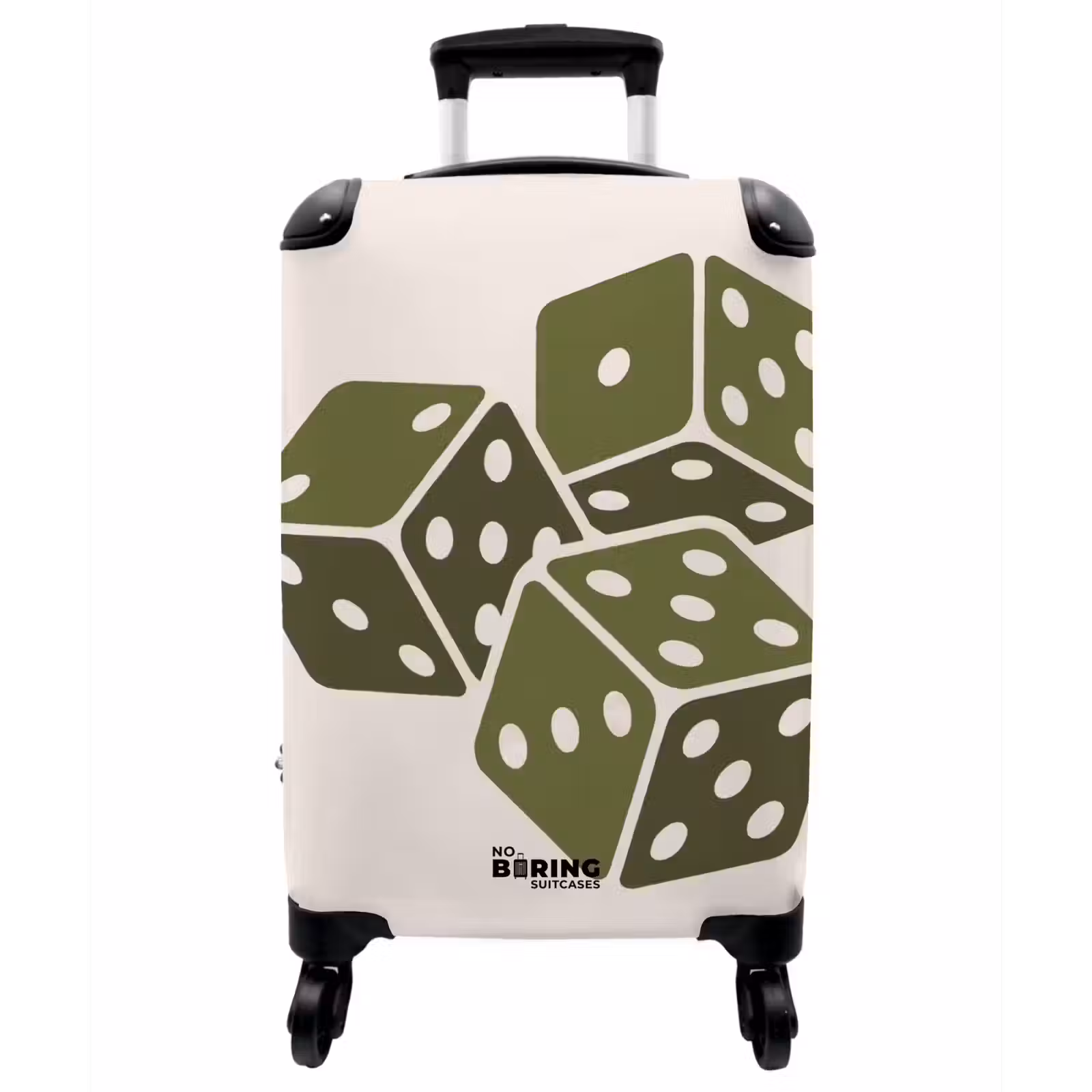 Koffer - Plattenspieler – Vinyl – Musik – Minimalistisch – Grün - Platenspeler - Vinyl - Muziek - Minimalistisch - Groen NBS - Handbagage koffer - Vrouwen middel