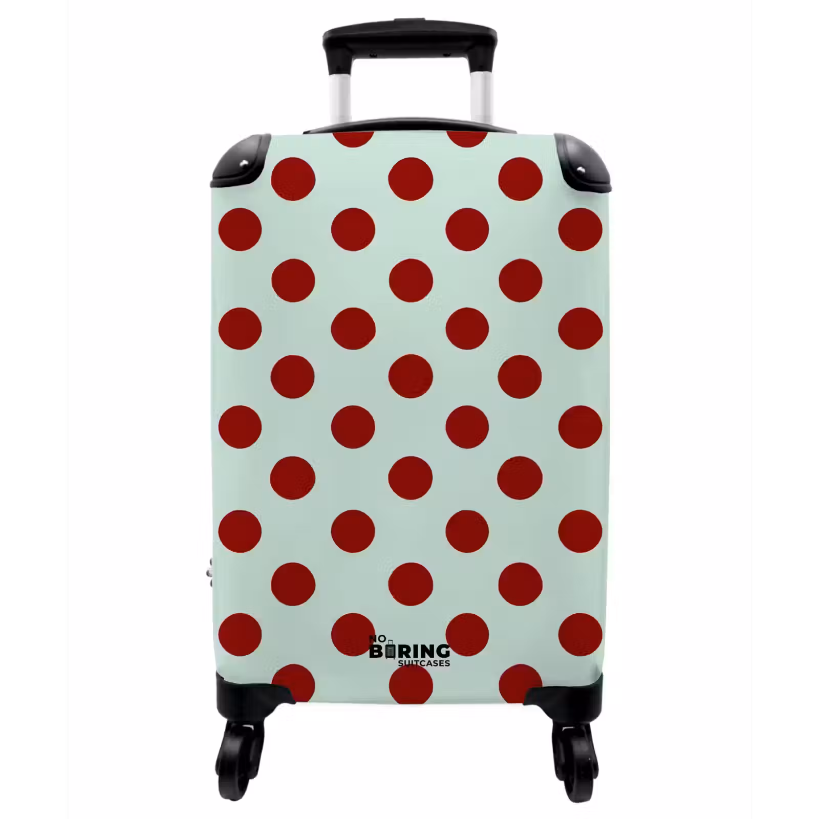 Koffer - Polka – Punkte – Rot - Polka - Dots - Rood NBS - Handbagage koffer - Vrouwen middel
