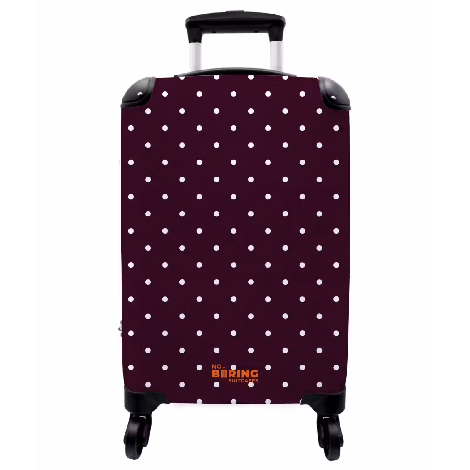 Koffer - Punkte – Modern – Lila - Stippen - Modern - Paars NBS - Handbagage koffer - Vrouwen middel