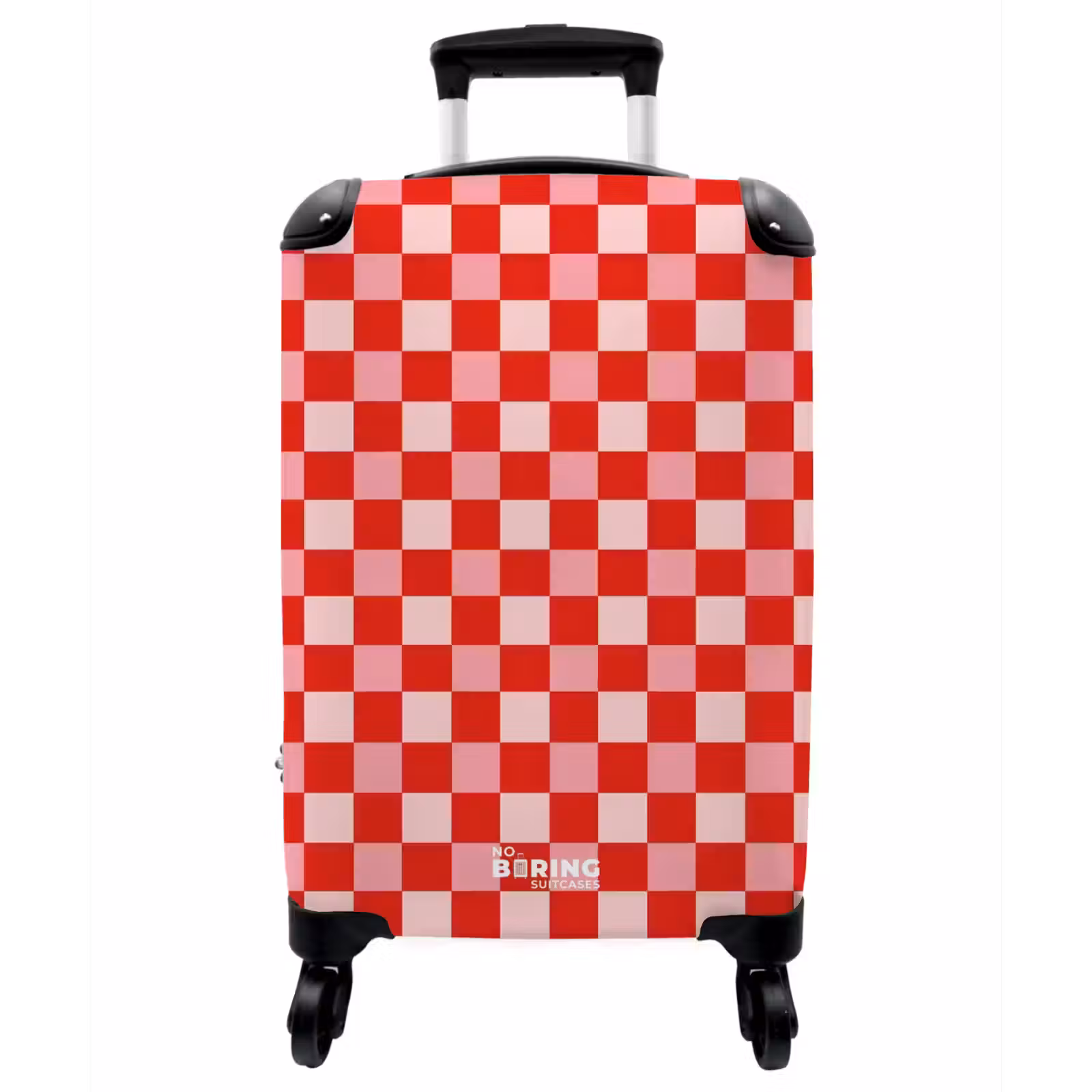 Koffer - Quadratisch – Klassisch – Rot - Vierkant - Klassiek - Rood NBS - Handbagage koffer - Vrouwen middel