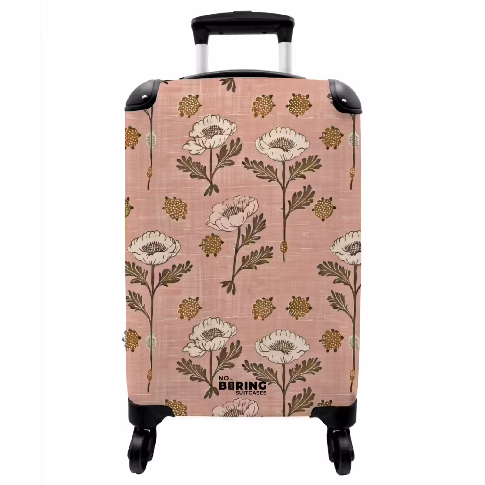 Koffer - Rosa – Blumen – Vintage – Textur - Roze - Bloemen - Vintage - Textuur NBS - Handbagage koffer - Vrouwen middel