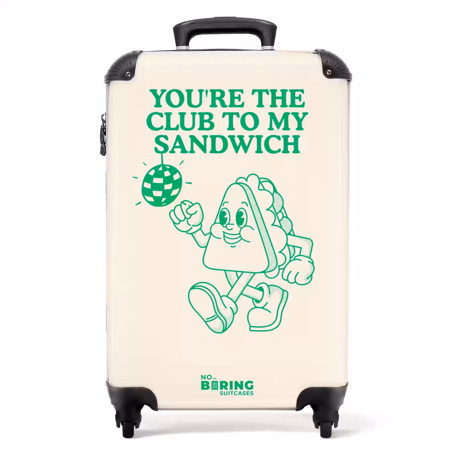 Koffer - Sandwich – Grün – Discobal - Sandwich - Groen - Discobal NBS - Handbagage koffer - Volwassenen Unisex middel