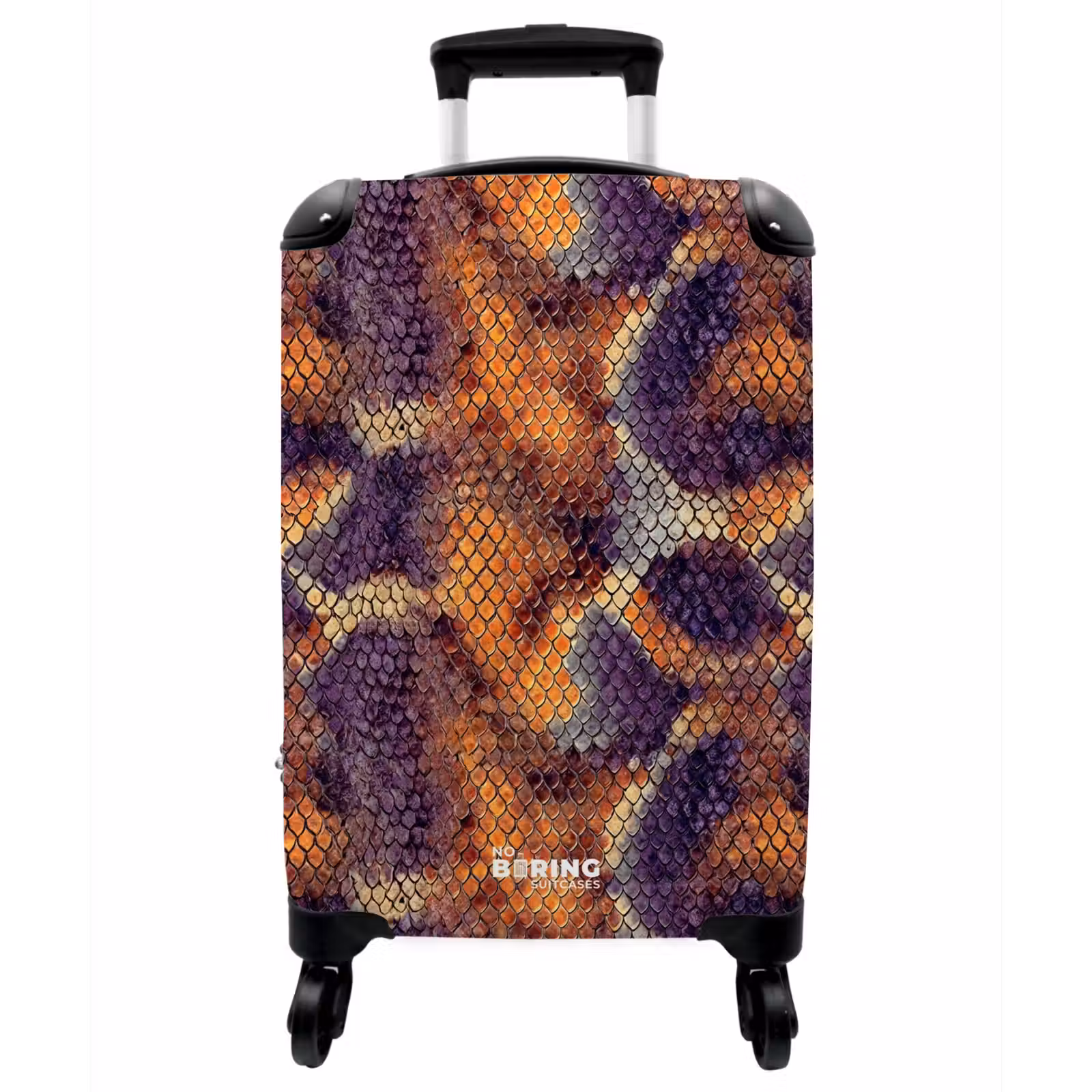 Koffer - Schlange - Schuppen - Bunt - Slang - Schubben - Kleurrijk NBS - Handbagage koffer - Vrouwen middel