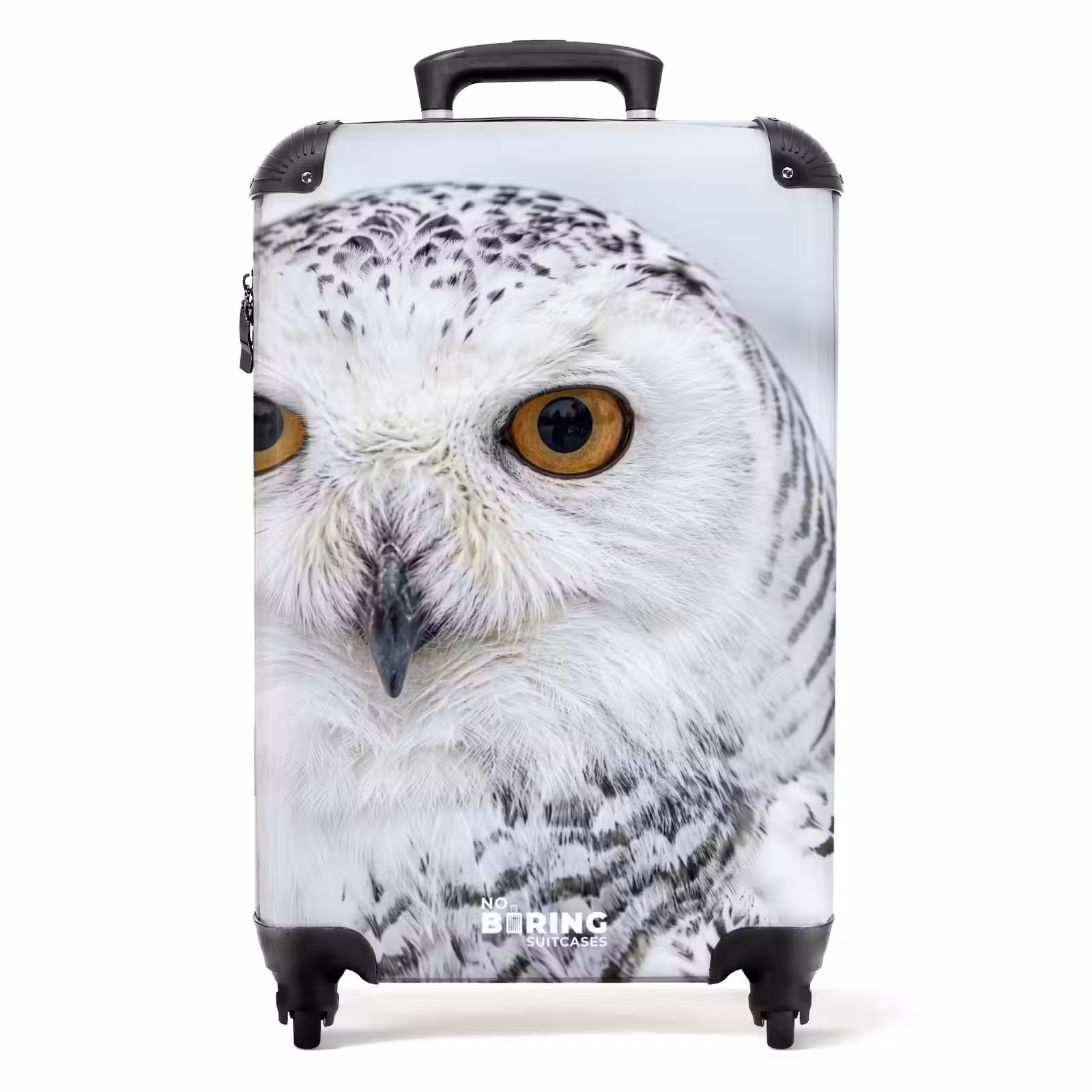 Koffer - Schnee-Eule – Auge – Tierwelt – Weiß - Sneeuwuil - Oog - Wildlife - Wit NBS - Handbagage koffer - Volwassenen Unisex middel
