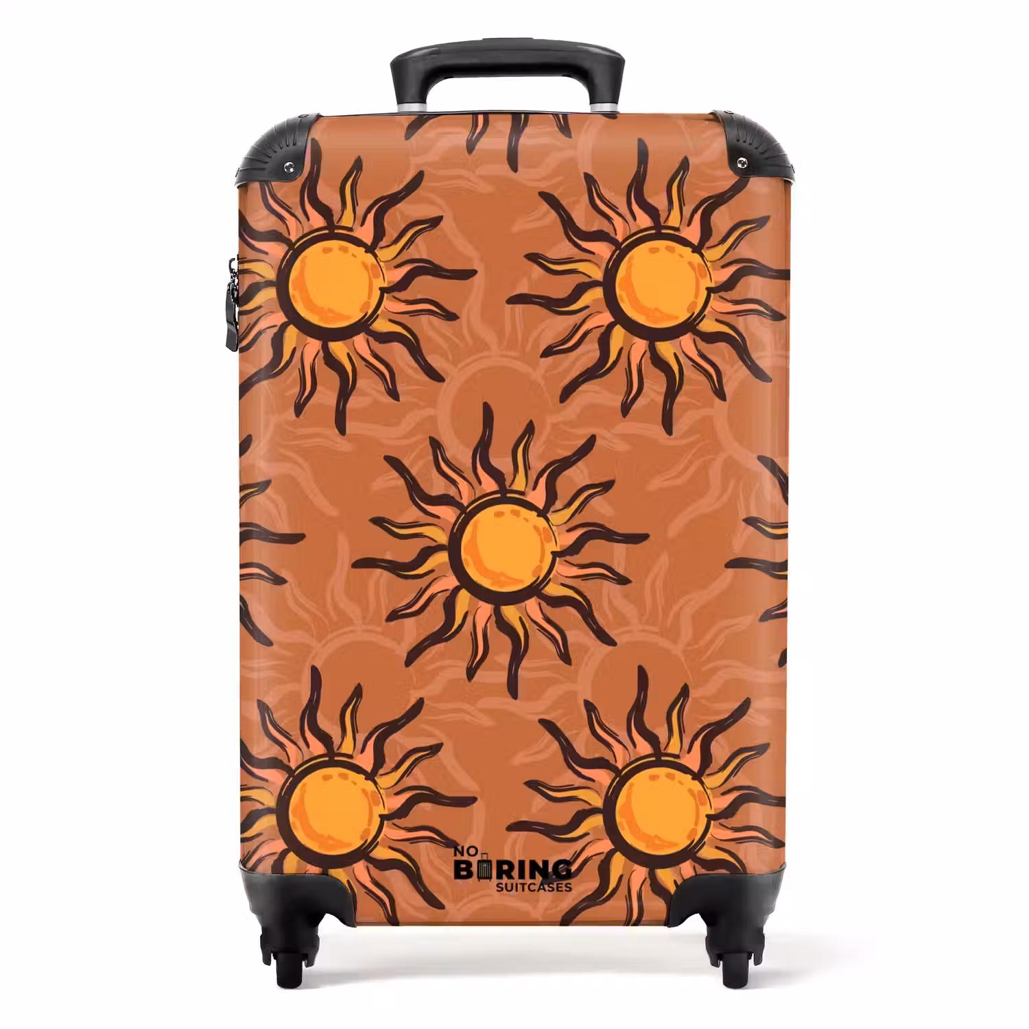 Zonnetjes patroon NBS - Handbagage koffer - Volwassenen Unisex middel -productfoto_recht