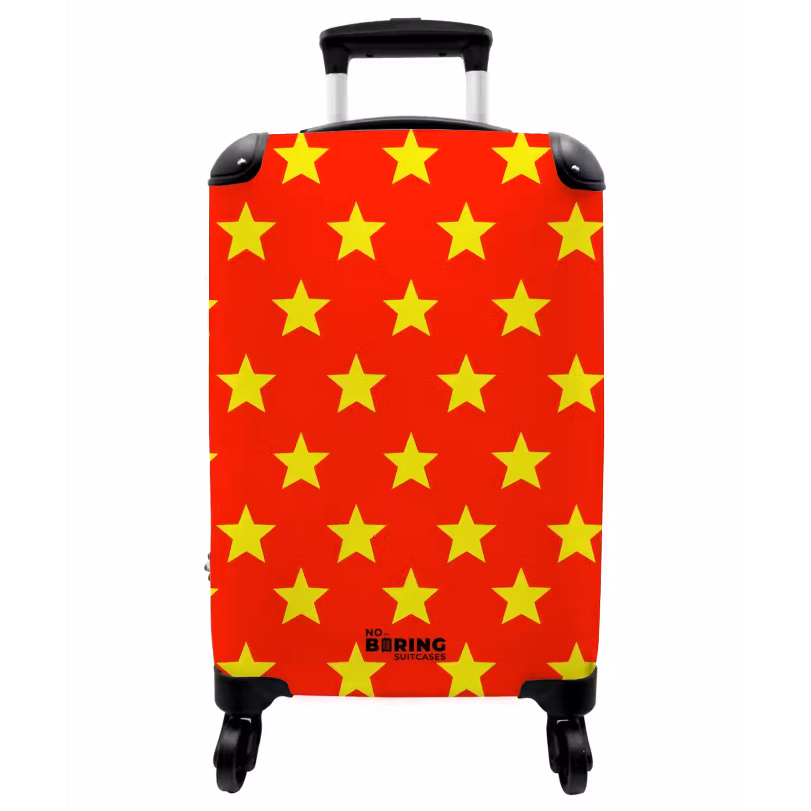 Koffer - Stern – Muster – Gelb - Ster - Patroon - Geel NBS - Handbagage koffer - Vrouwen middel
