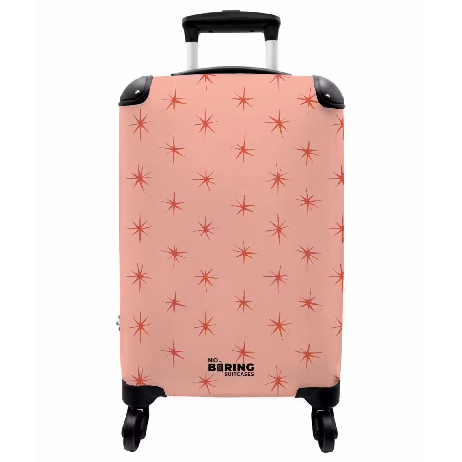 Koffer - Sternchen – Schnittmuster – Orange - Sterretjes - Patroon - Oranje NBS - Handbagage koffer - Vrouwen middel