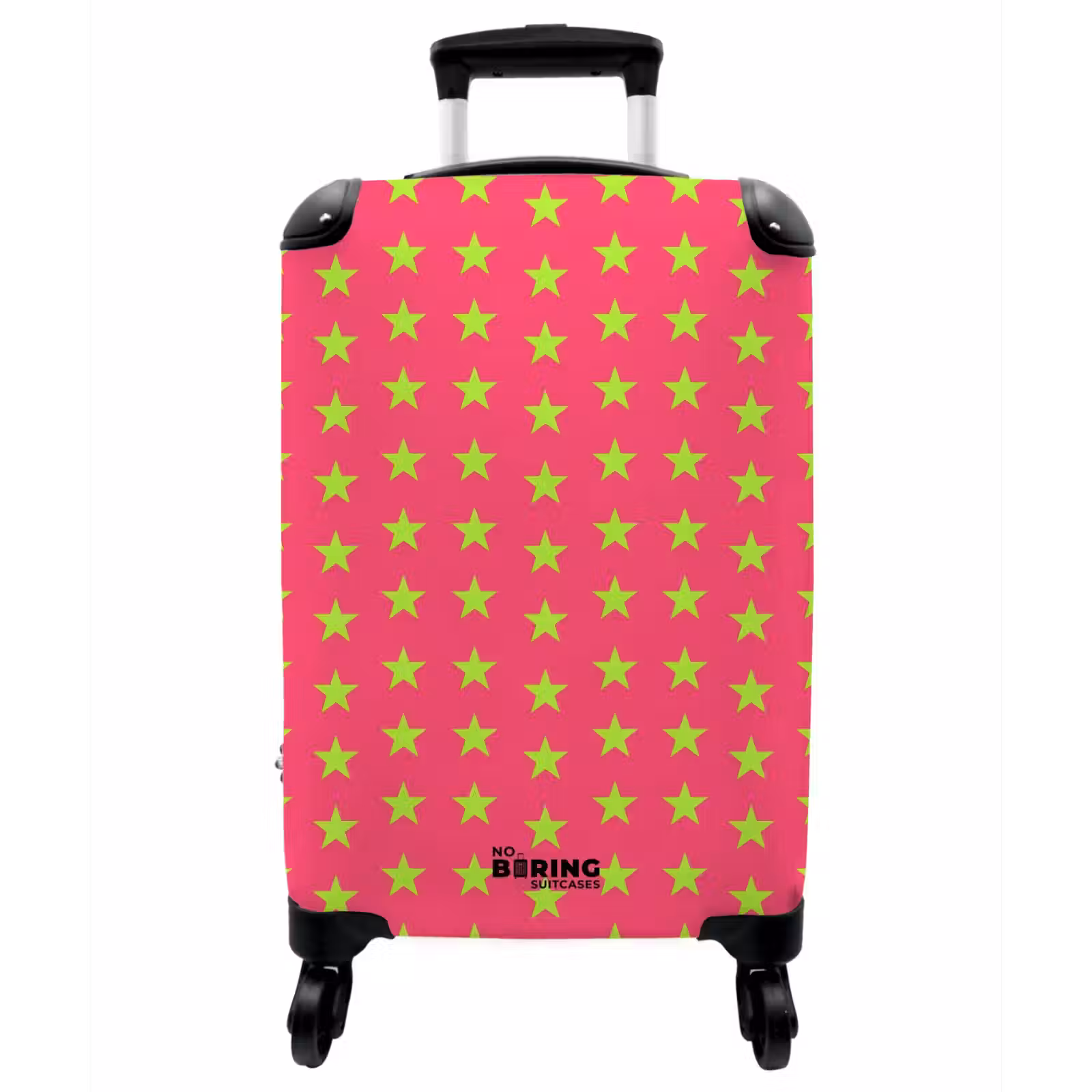 Koffer - Sterne – Muster – Rosa - Sterren - Patroon - Roze NBS - Handbagage koffer - Vrouwen middel