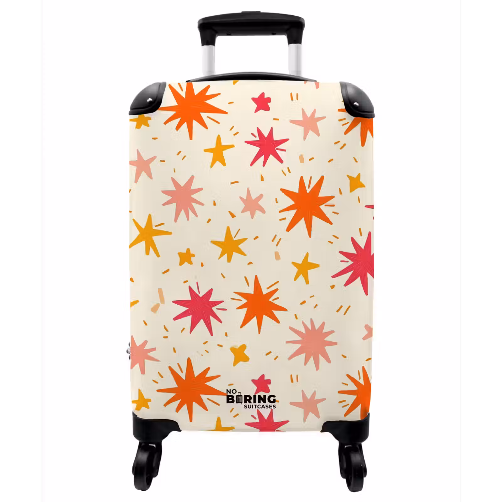 Koffer - Sterne – Verspielt – Bunt - Sterren - Speels - Kleurrijk NBS - Handbagage koffer - Vrouwen middel
