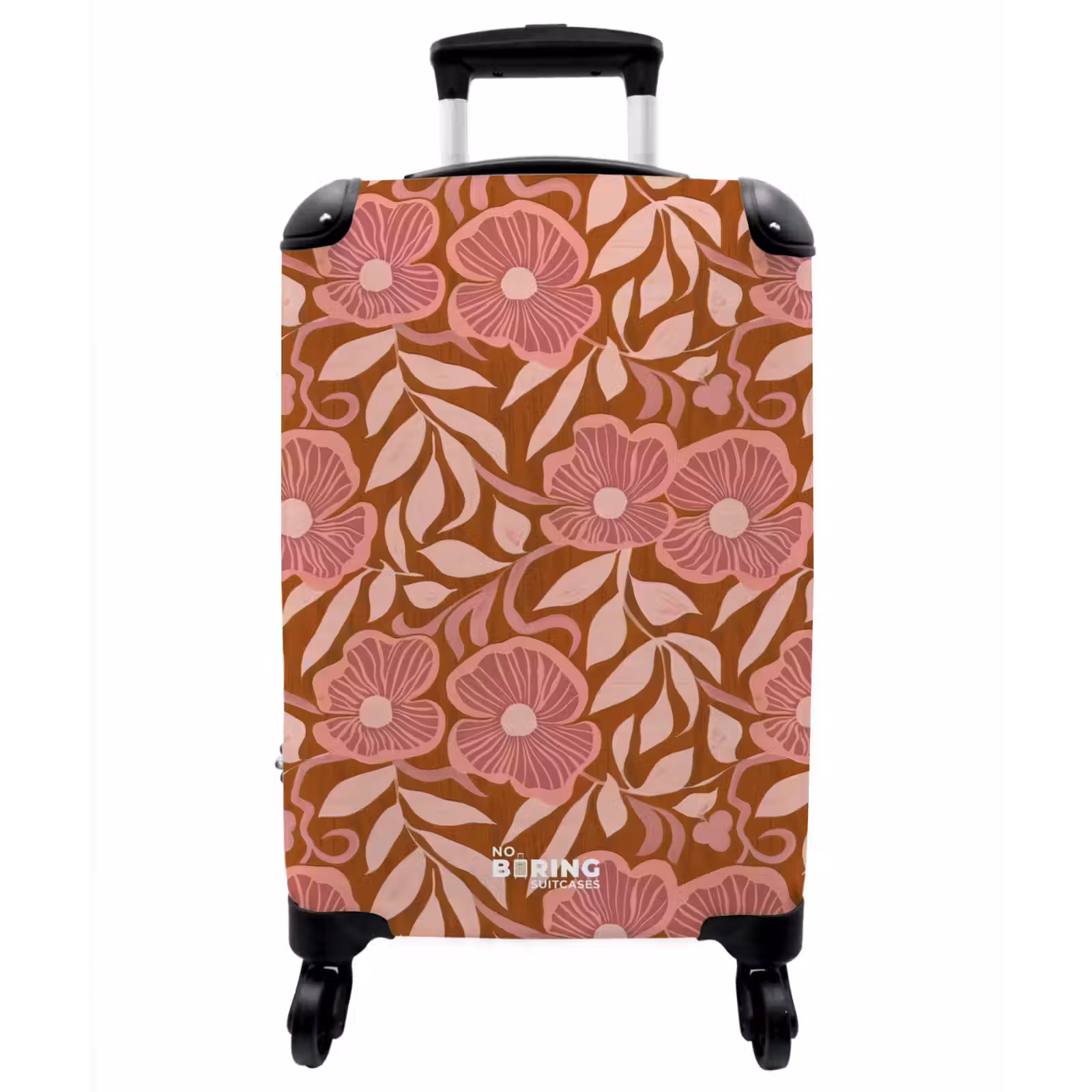 Koffer - Stimmung – Blumen – Rosa - Sfeer - Bloemen - Roze NBS - Handbagage koffer - Vrouwen middel