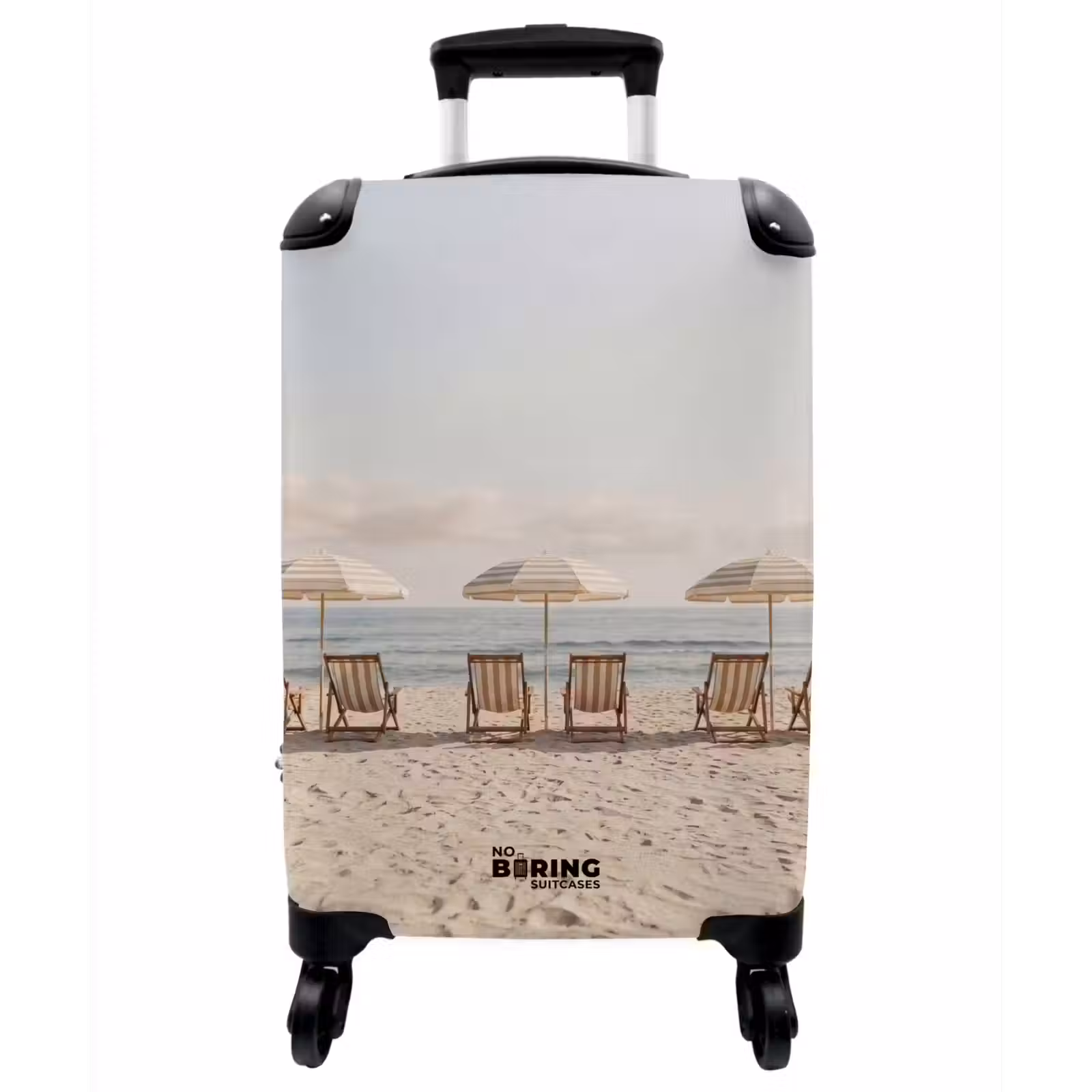 Koffer - Strand – Liegestühle – Sonnenschirm - Strand - Stoelen - Parasol NBS - Handbagage koffer - Vrouwen middel