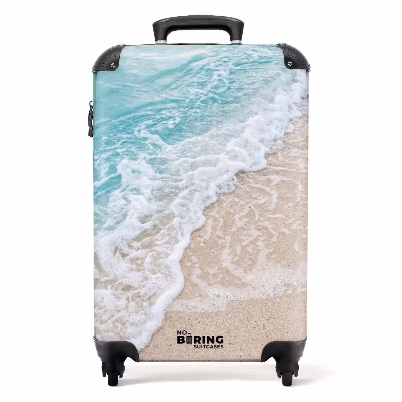 Koffer - Strand – Meer – Golf – Natur – Blau - Strand - Zee - Golf - Natuur - Blauw NBS - Handbagage koffer - Volwassenen Unisex middel