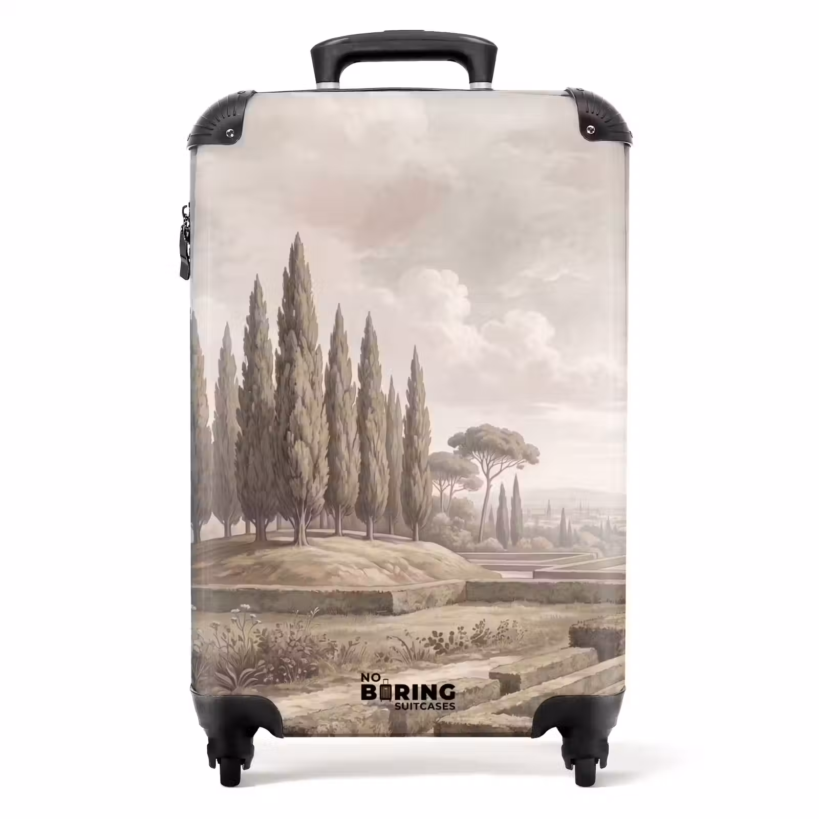 Koffer - Tal – Garten – Natur – Grün - Vallei - Tuin - Natuur - Groen NBS - Handbagage koffer - Volwassenen Unisex middel