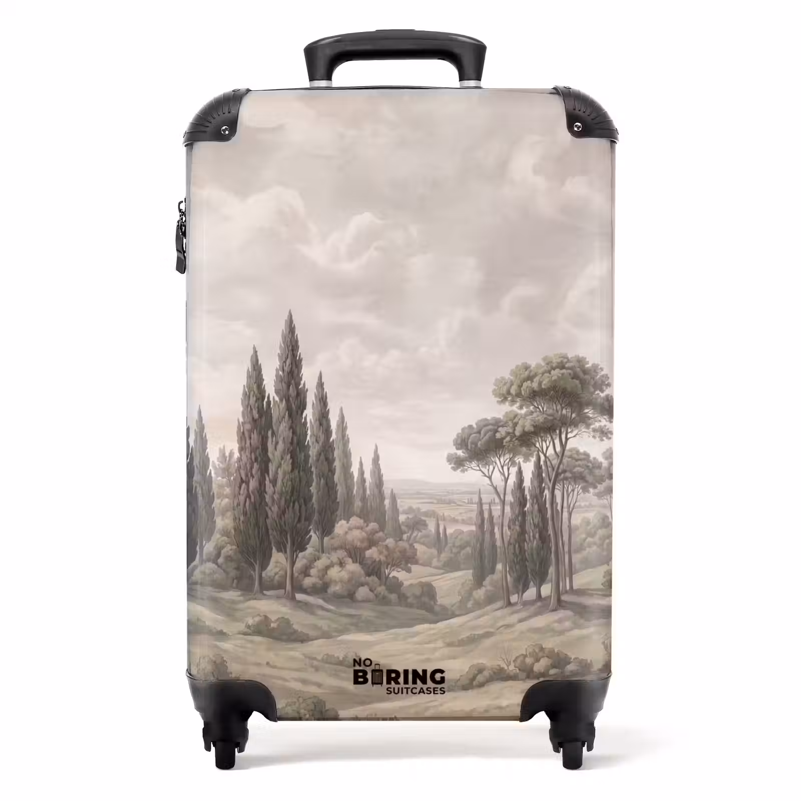 Koffer - Tal – Wald – Natur – Grün - Vallei - Bos - Natuur - Groen NBS - Handbagage koffer - Volwassenen Unisex middel