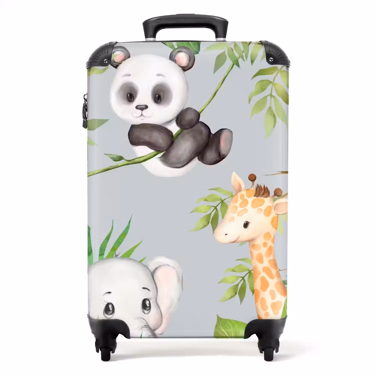 Diertjes in de jungle NBS - Handbagage koffer - Unisex middel -productfoto_recht