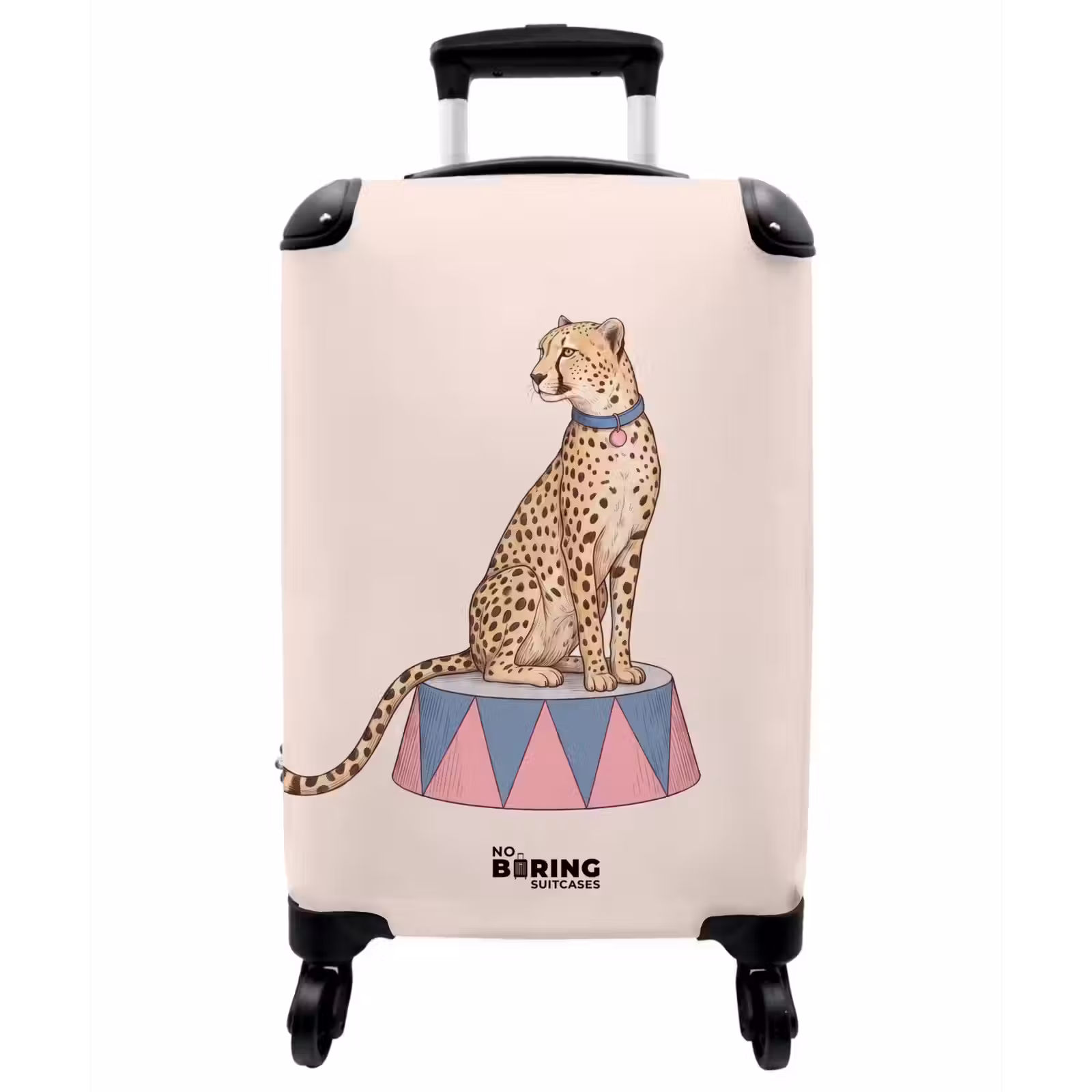 Koffer - Tiere – Zirkus – Illustration – Vintage – Rosa - Dieren - Circus - Illustratie - Vintage - Roze NBS - Handbagage koffer - Vrouwen middel